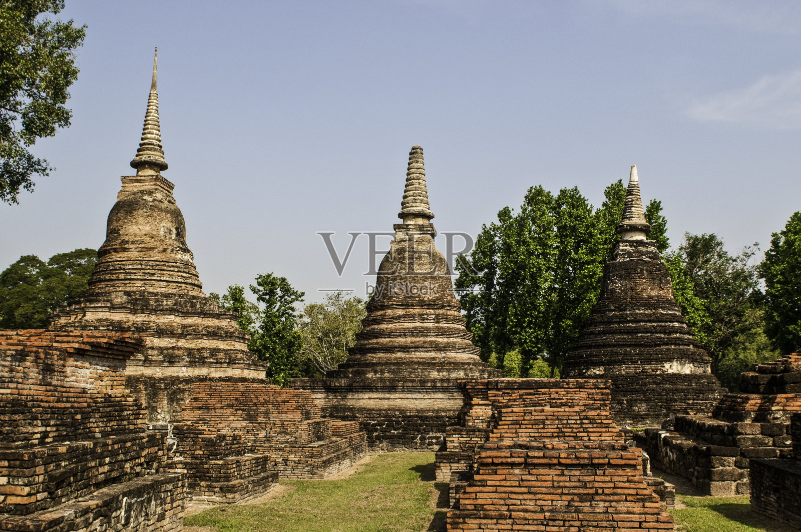 佛塔，玛哈塔寺，素可泰历史公园，泰国照片摄影图片