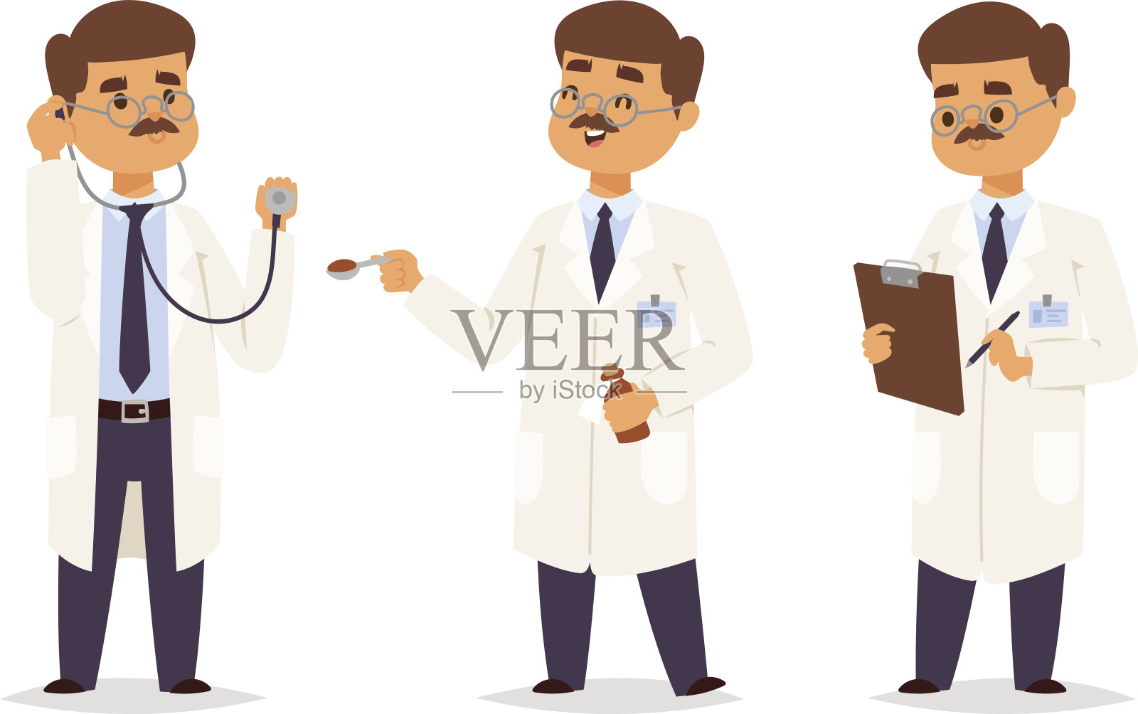 分离的博士特征向量设计元素图片