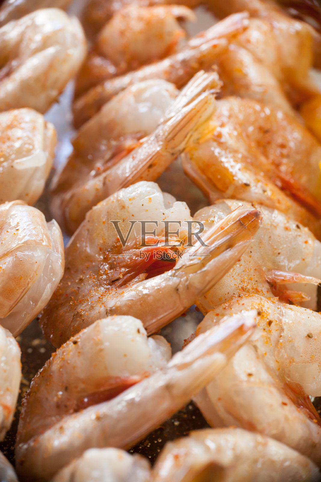 虾烤肉串照片摄影图片