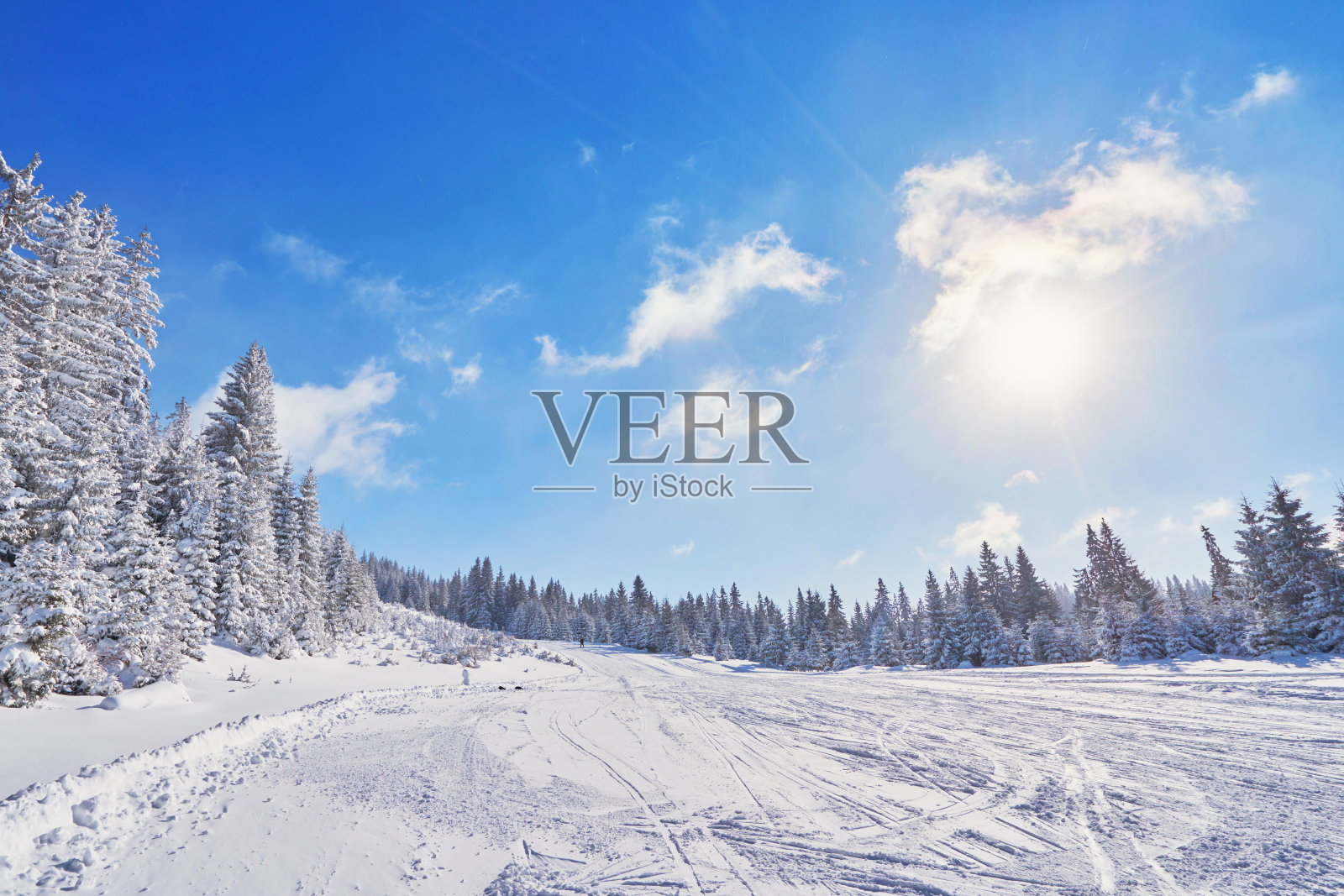 高山滑雪照片摄影图片