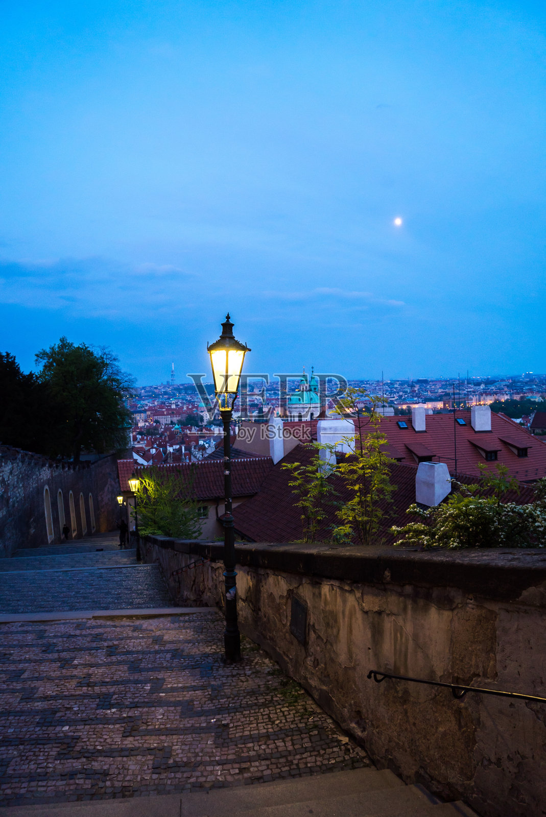布拉格城堡的楼梯照片摄影图片