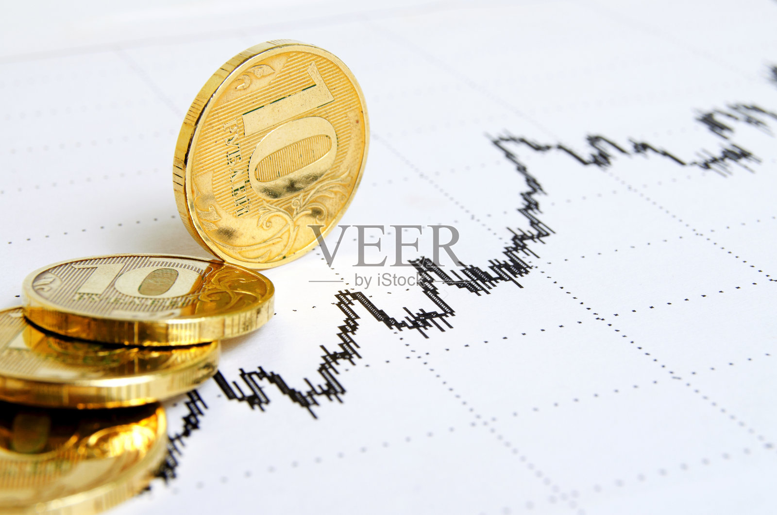 卢布走强。照片摄影图片