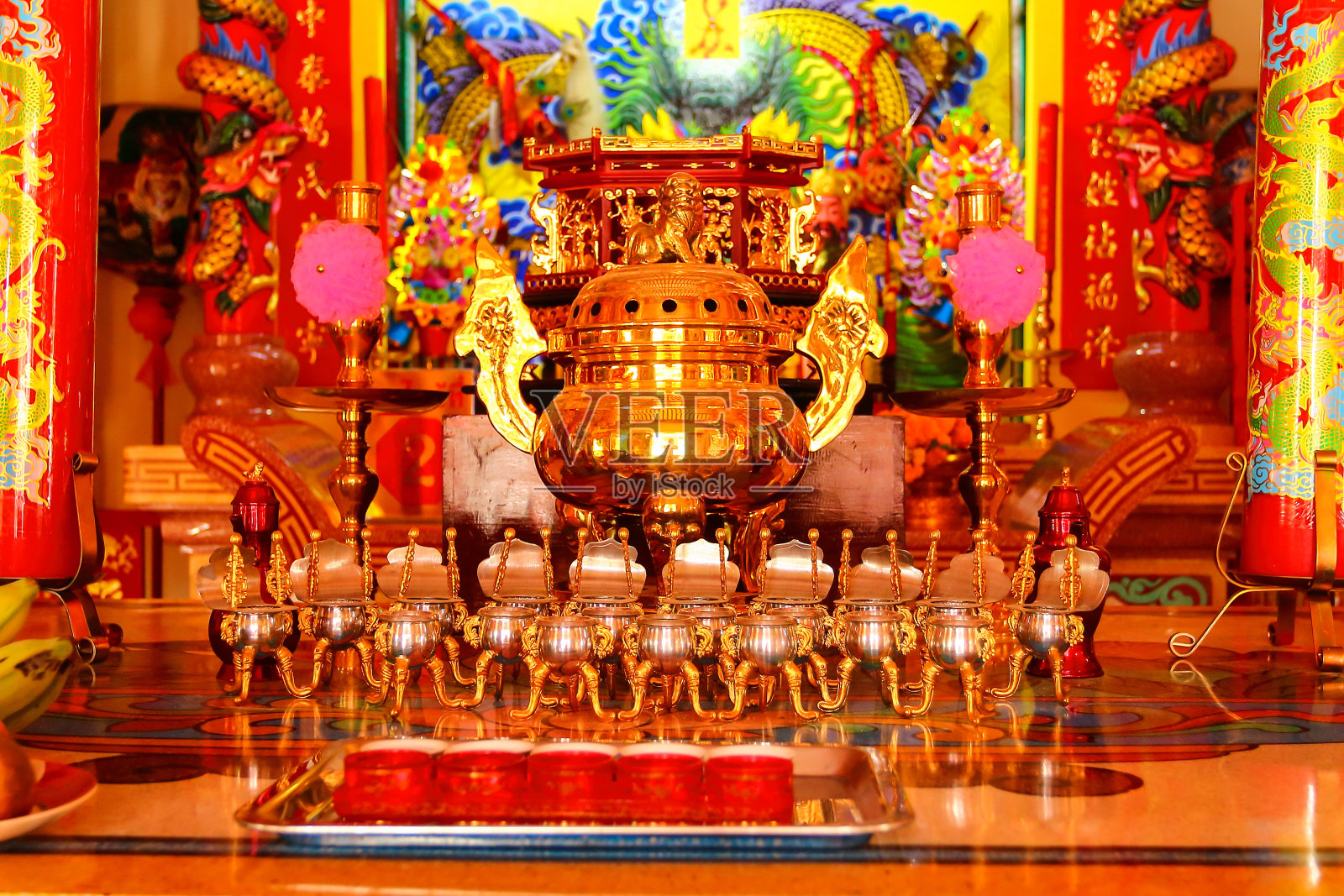 中国神社美丽。照片摄影图片