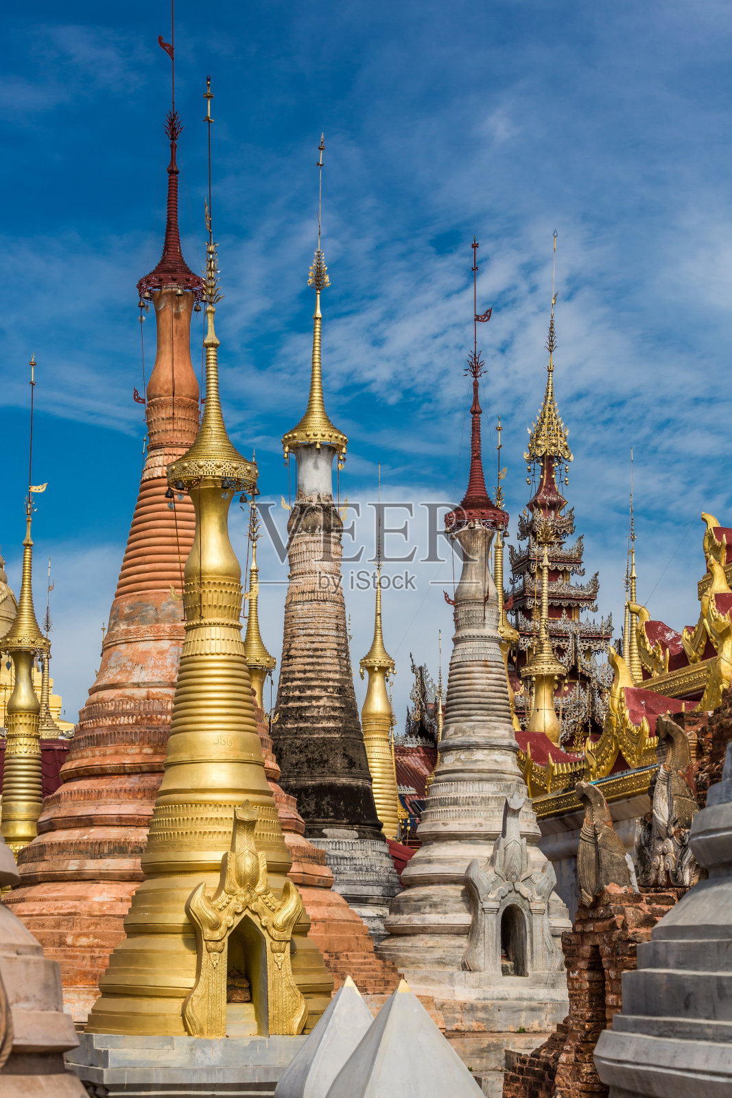 瑞因登塔因莱湖缅甸州照片摄影图片