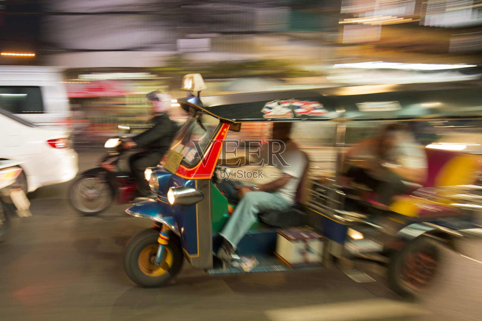 泰国曼谷中国镇嘟嘟出租车照片摄影图片