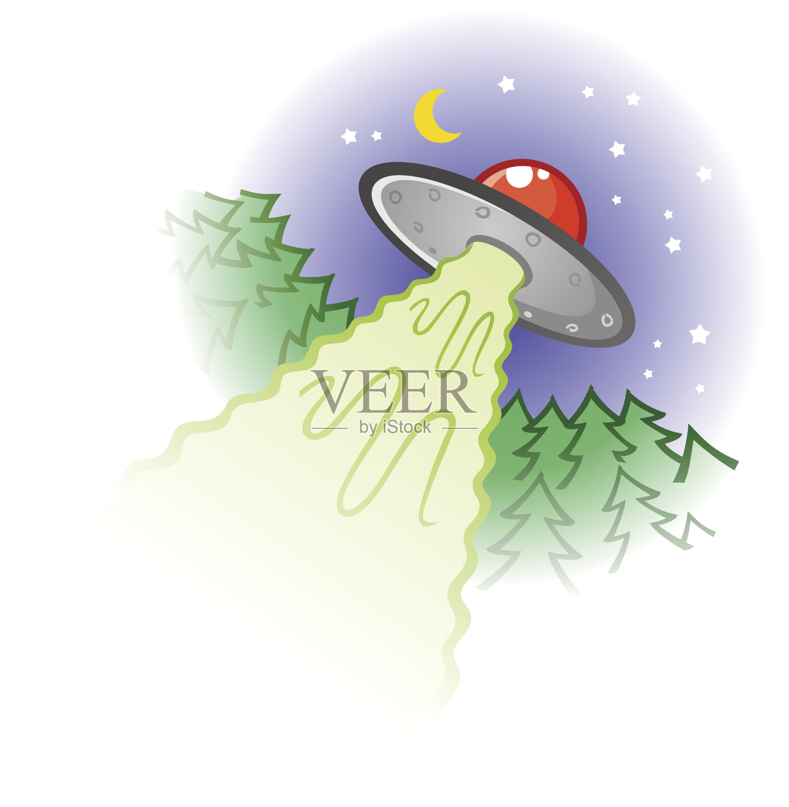 飞碟卡通插图插画图片素材