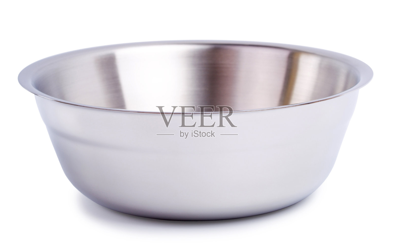 双底钢碗隔离照片摄影图片