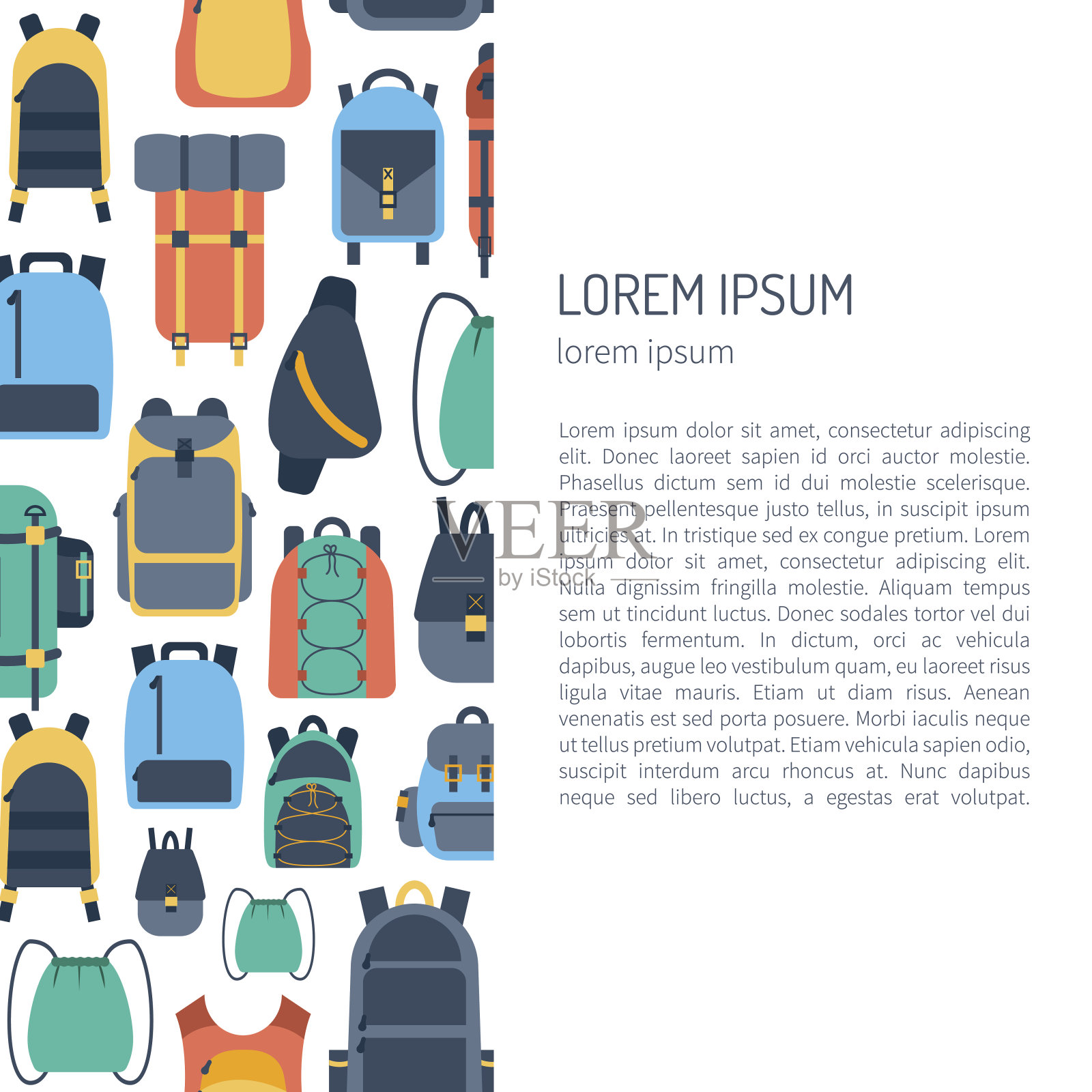 背包插画图片素材