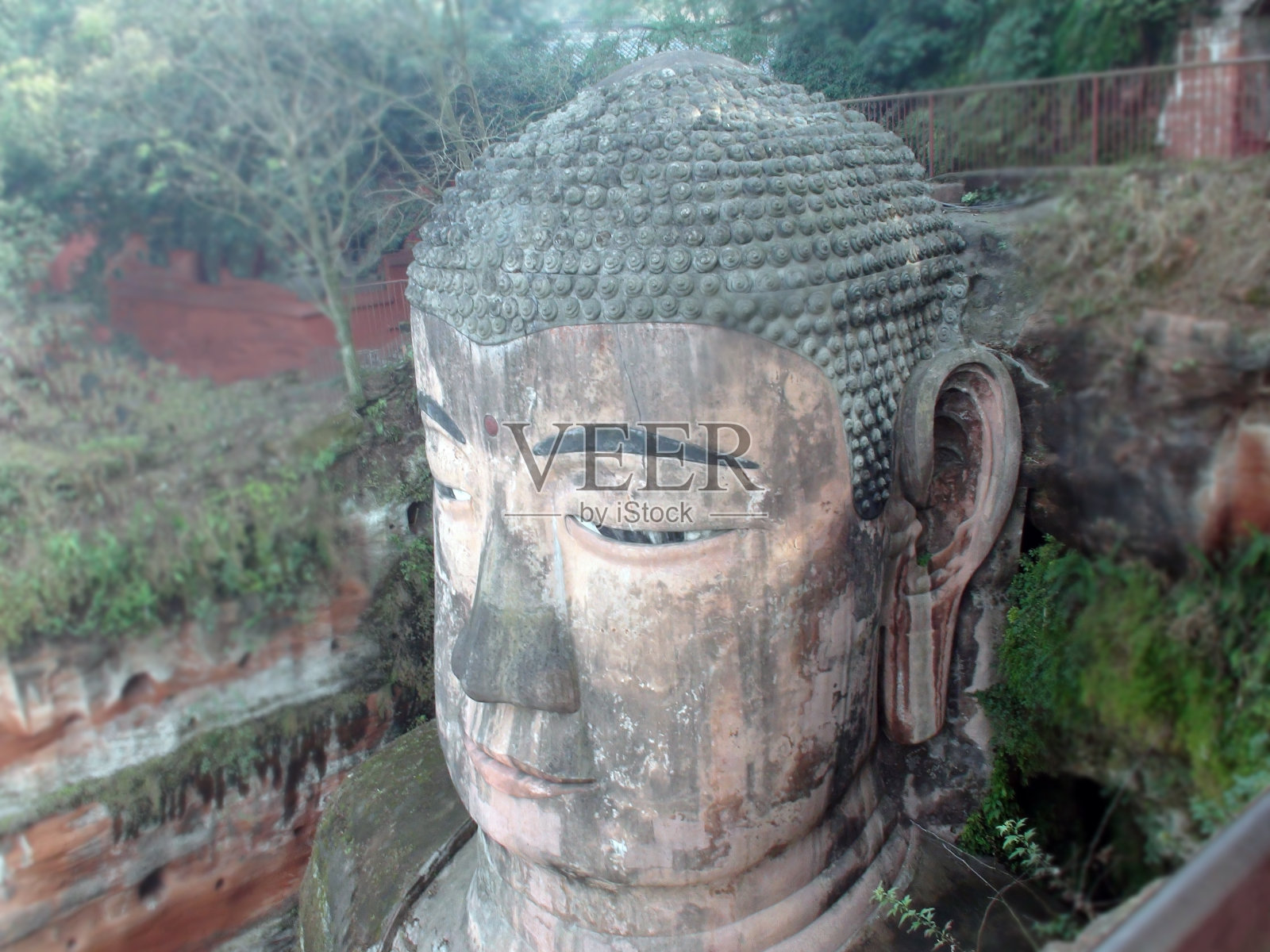 中国四川省乐山大佛。亚洲照片摄影图片