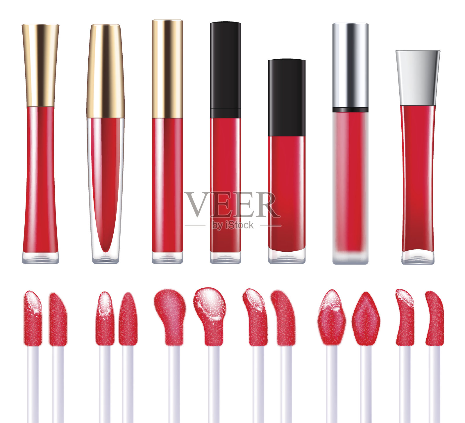 红唇彩套装设计元素图片