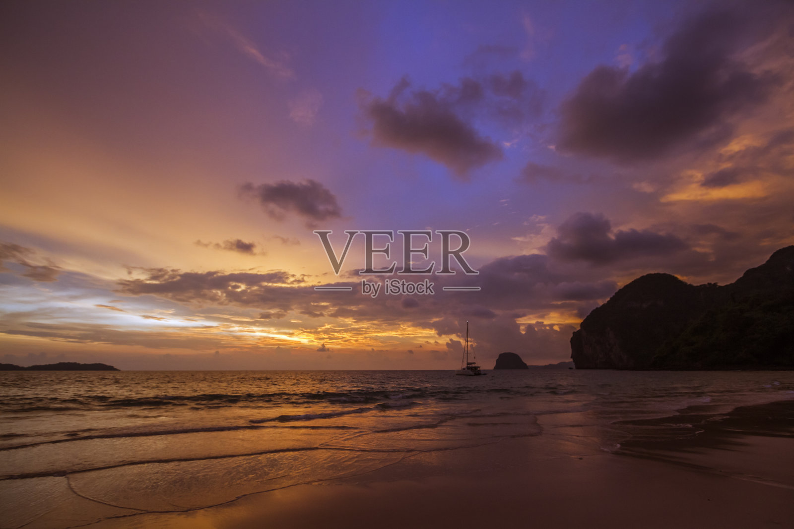 泰国董府木岛的日出照片摄影图片