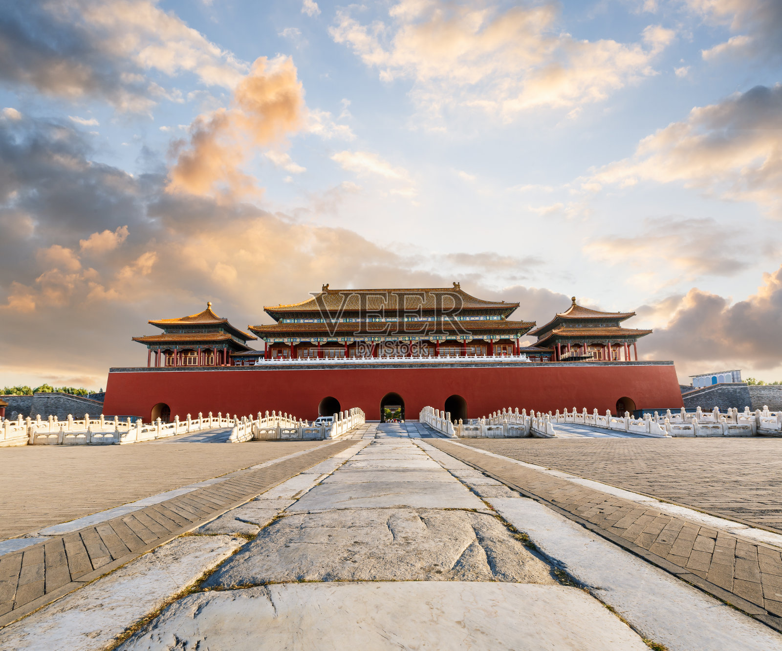 中国北京紫禁城的古代皇家宫殿照片摄影图片