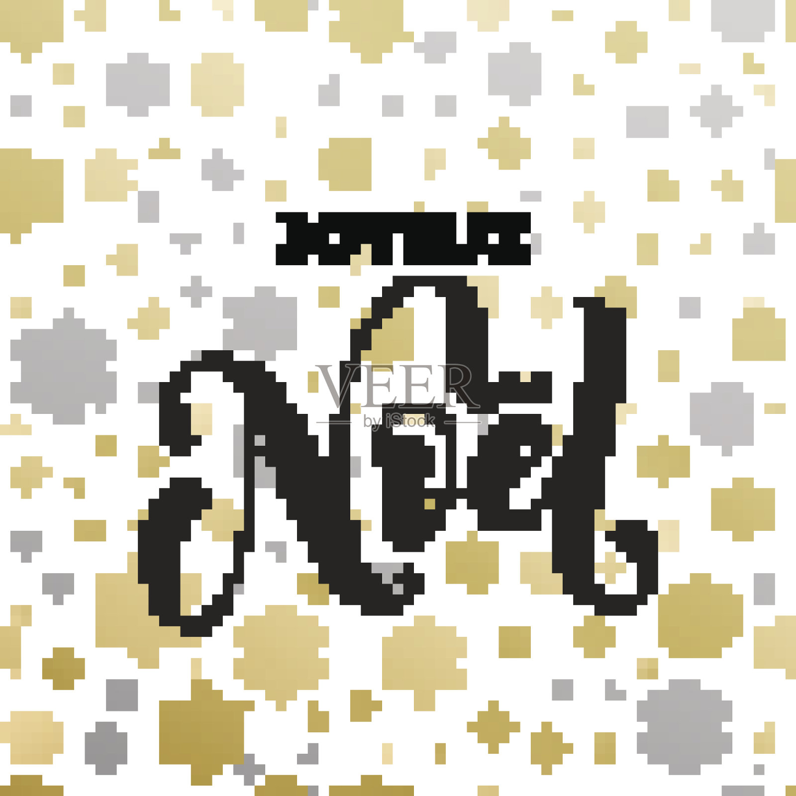 法国圣诞背景图案圣诞快乐向量装饰插画图片素材