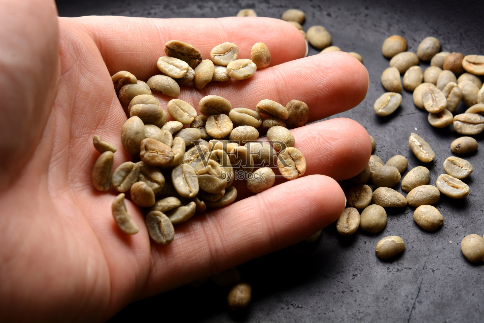 生的生咖啡豆照片摄影图片