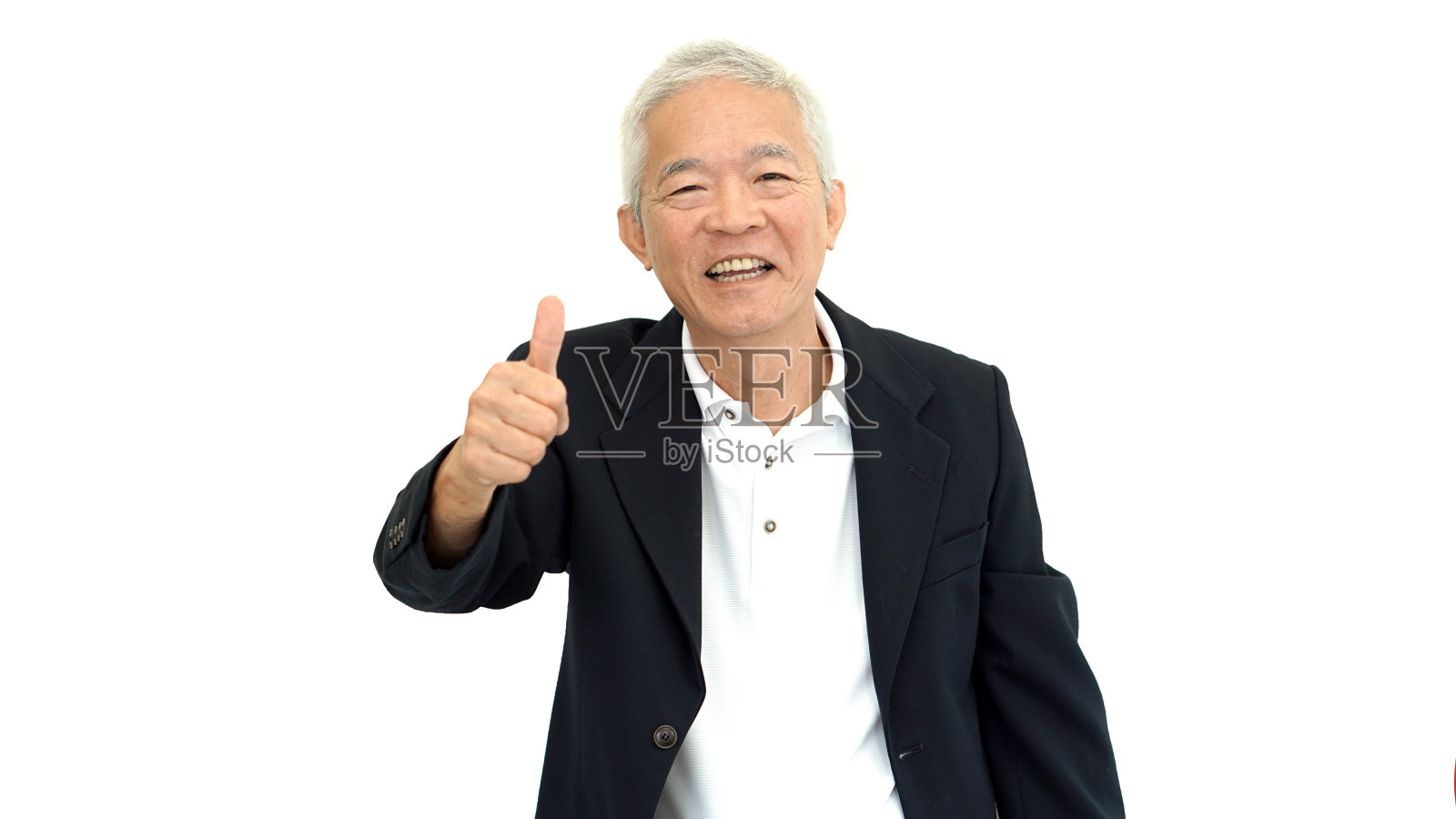 快乐的商业亚洲人经理成功大拇指照片摄影图片