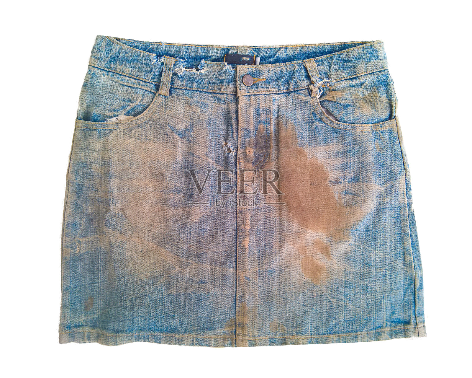 旧裙子牛仔面料照片摄影图片