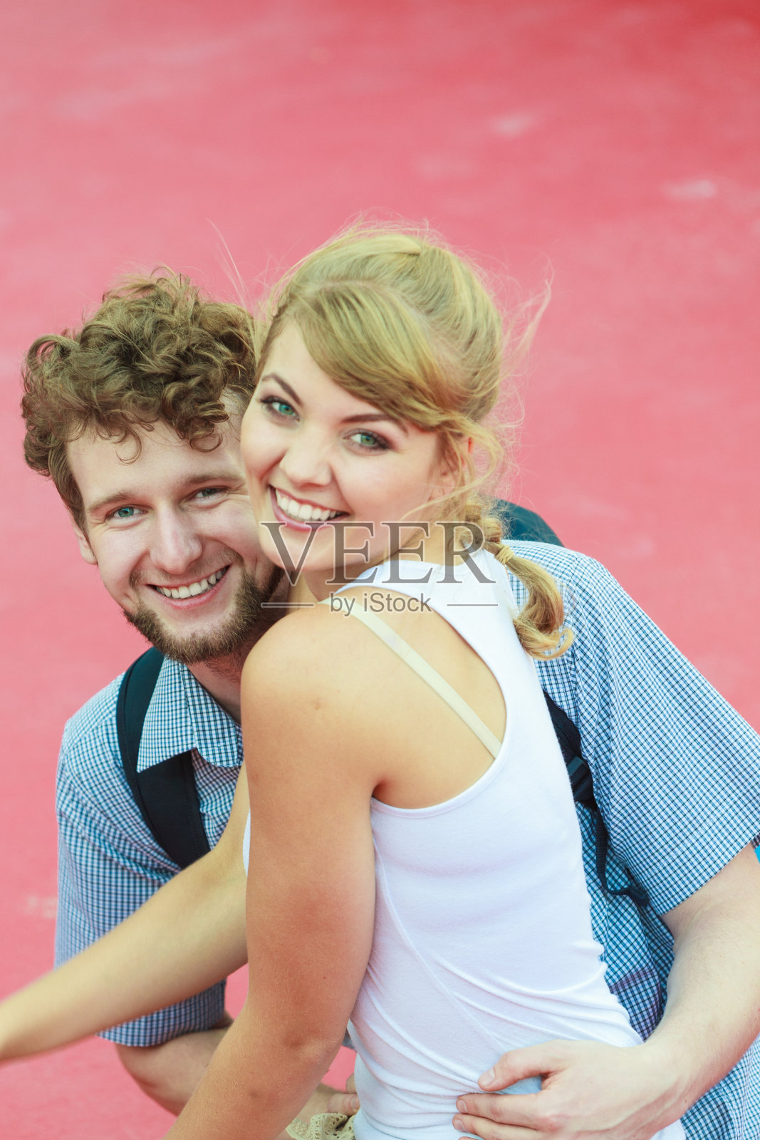 旅游情侣在一起旅游约会照片摄影图片