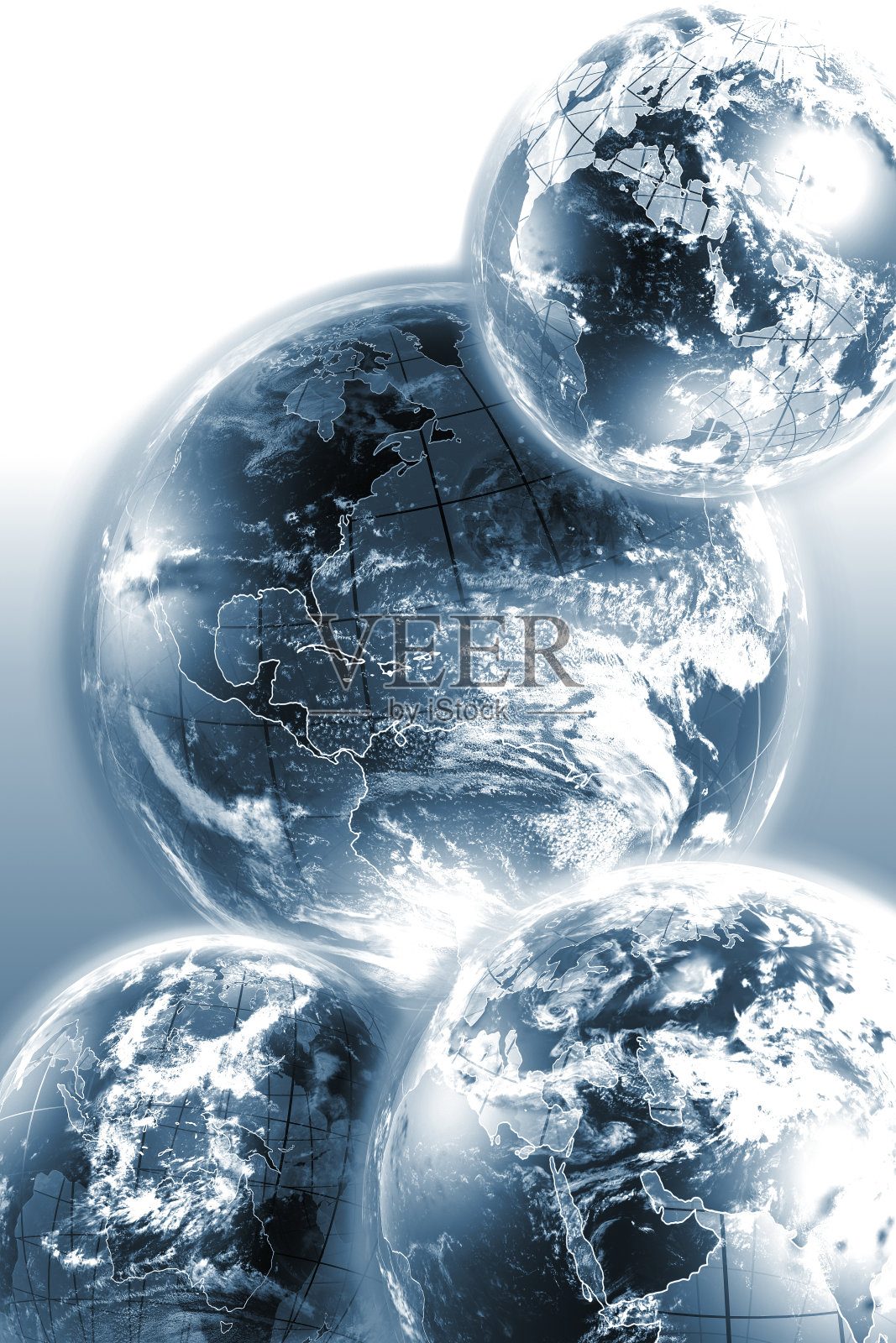 三维地球背景。复古的版本。照片摄影图片