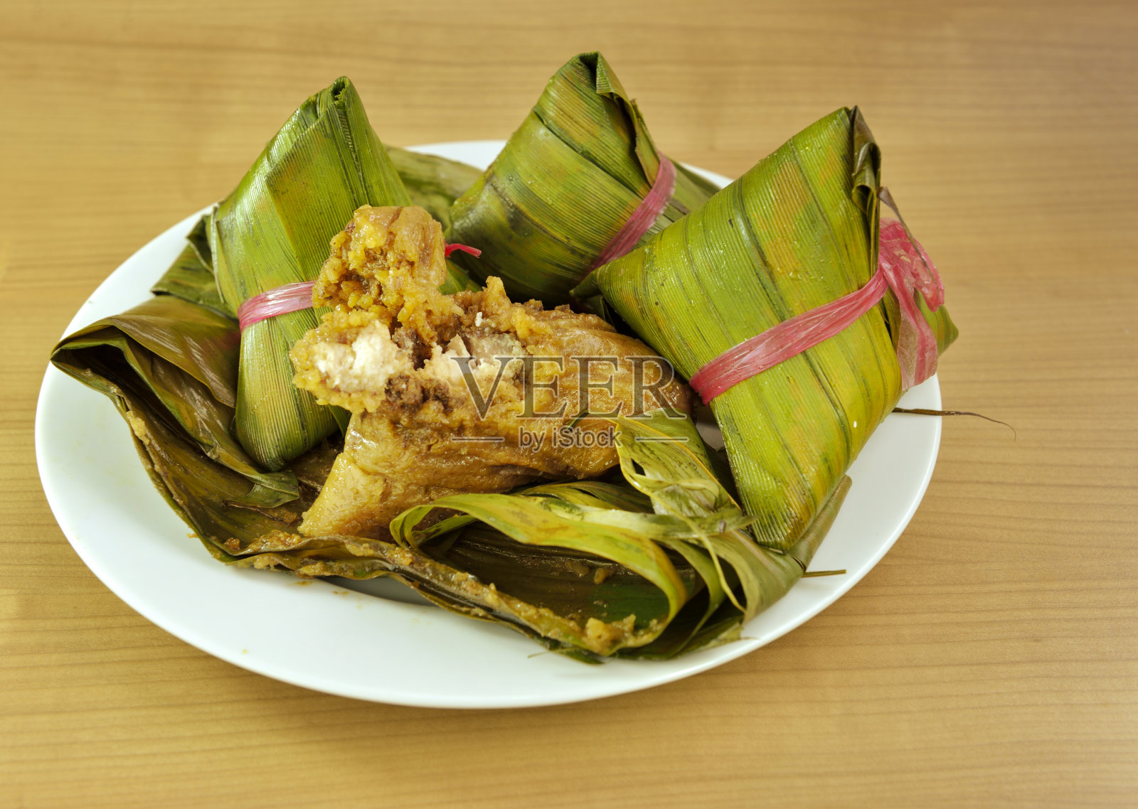 竹叶粽子照片摄影图片