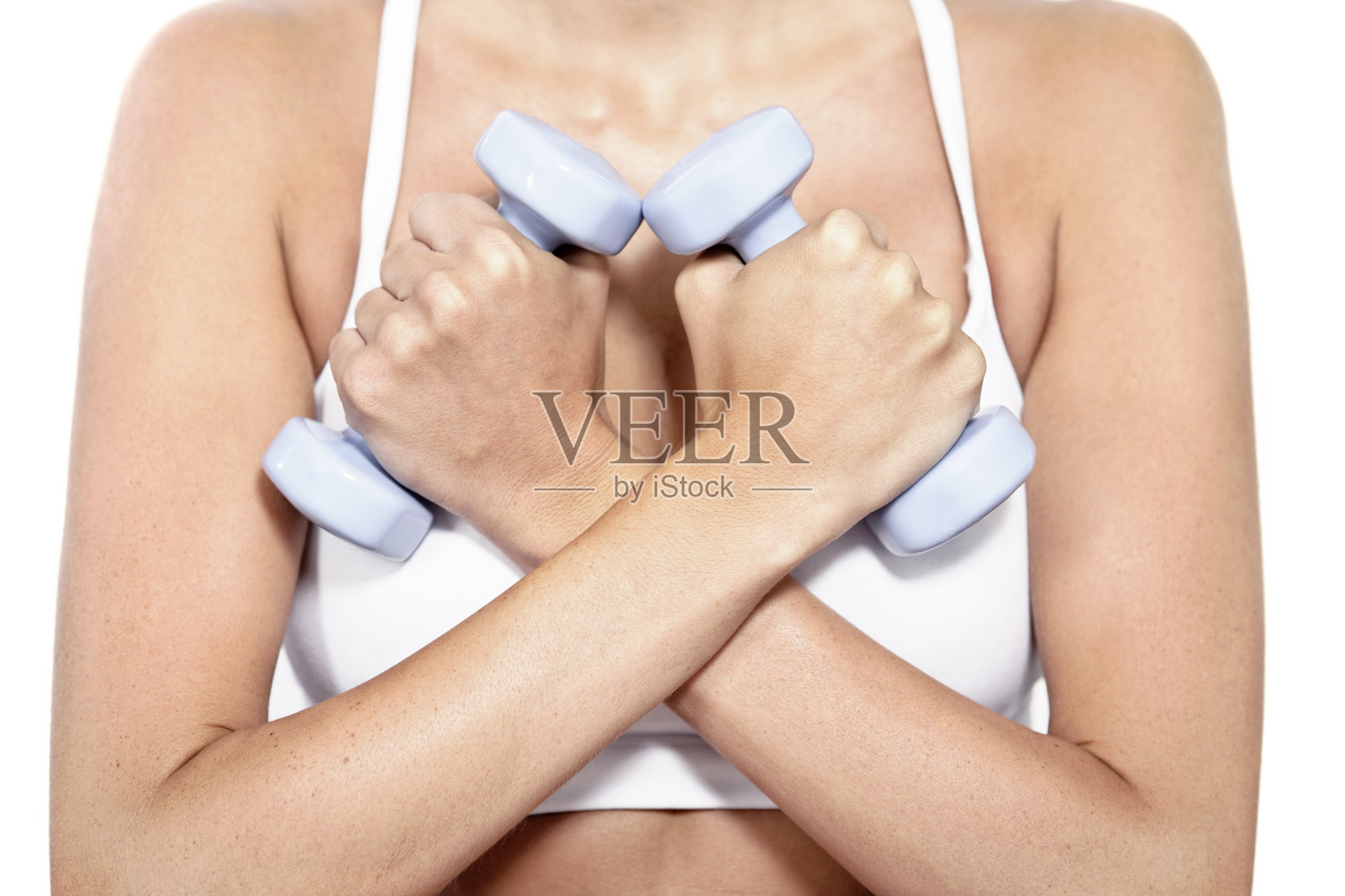 女子举重训练照片摄影图片