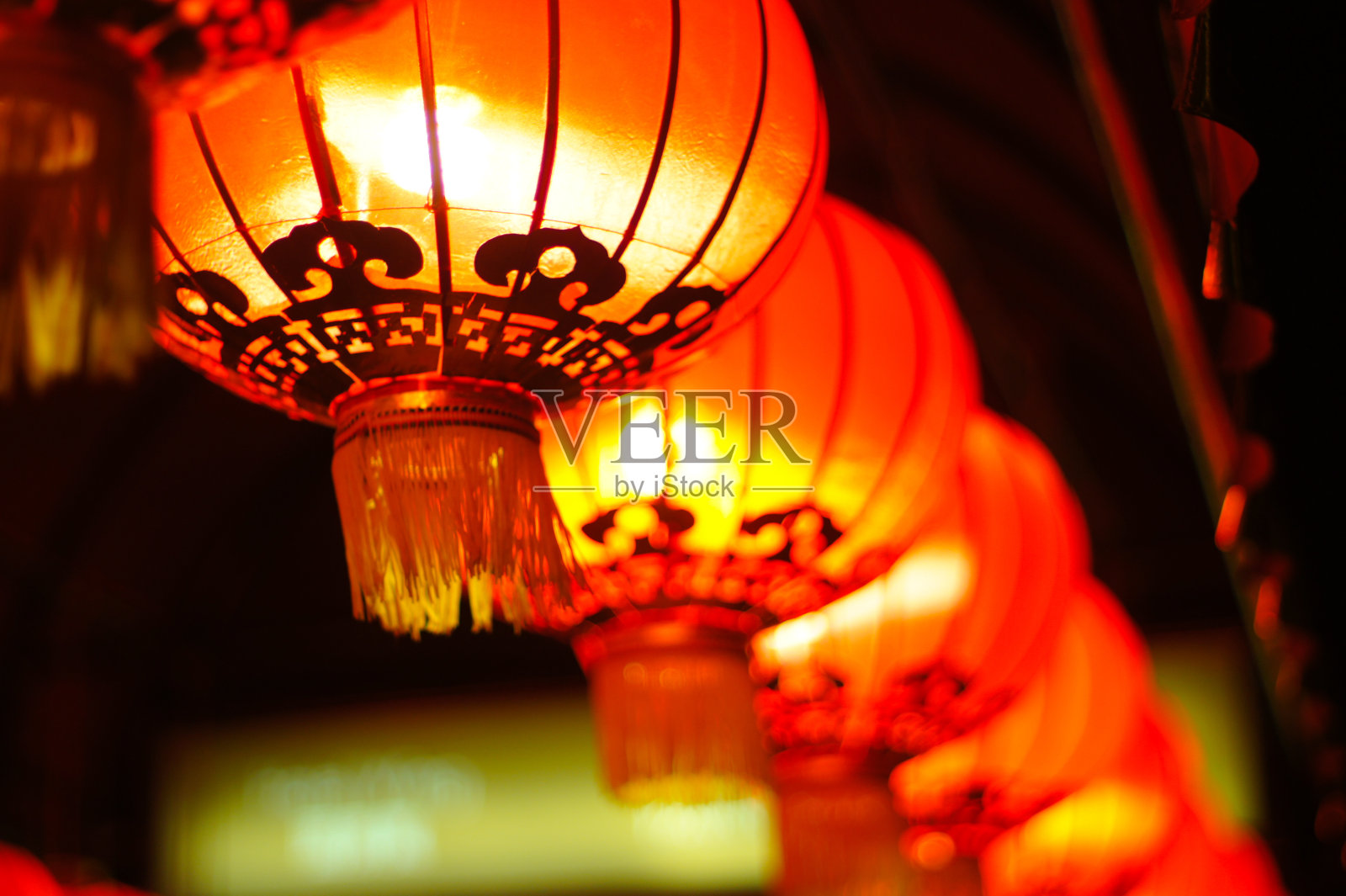 亚洲红色灯笼照片摄影图片