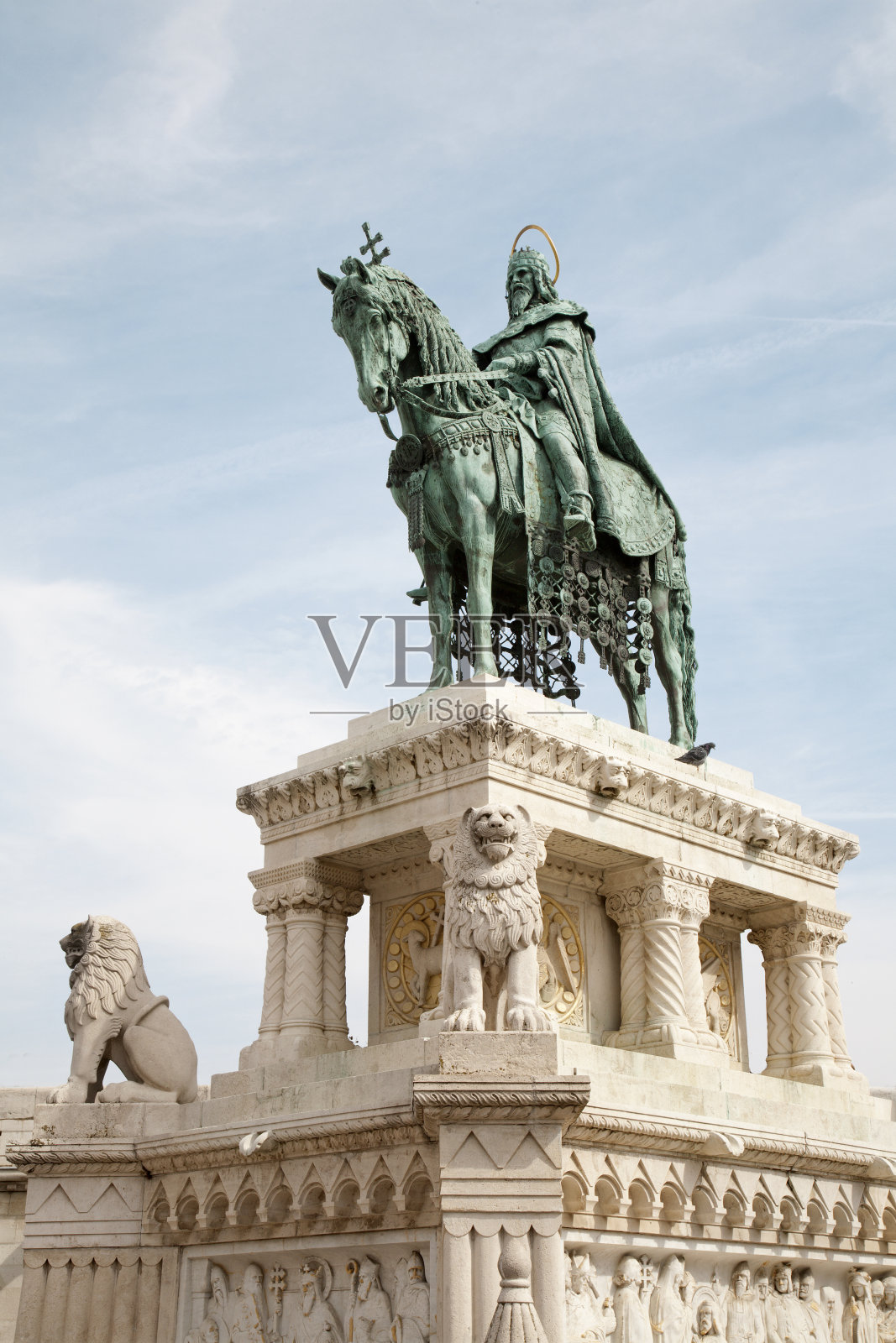 在布达佩斯的圣史蒂芬纪念馆照片摄影图片