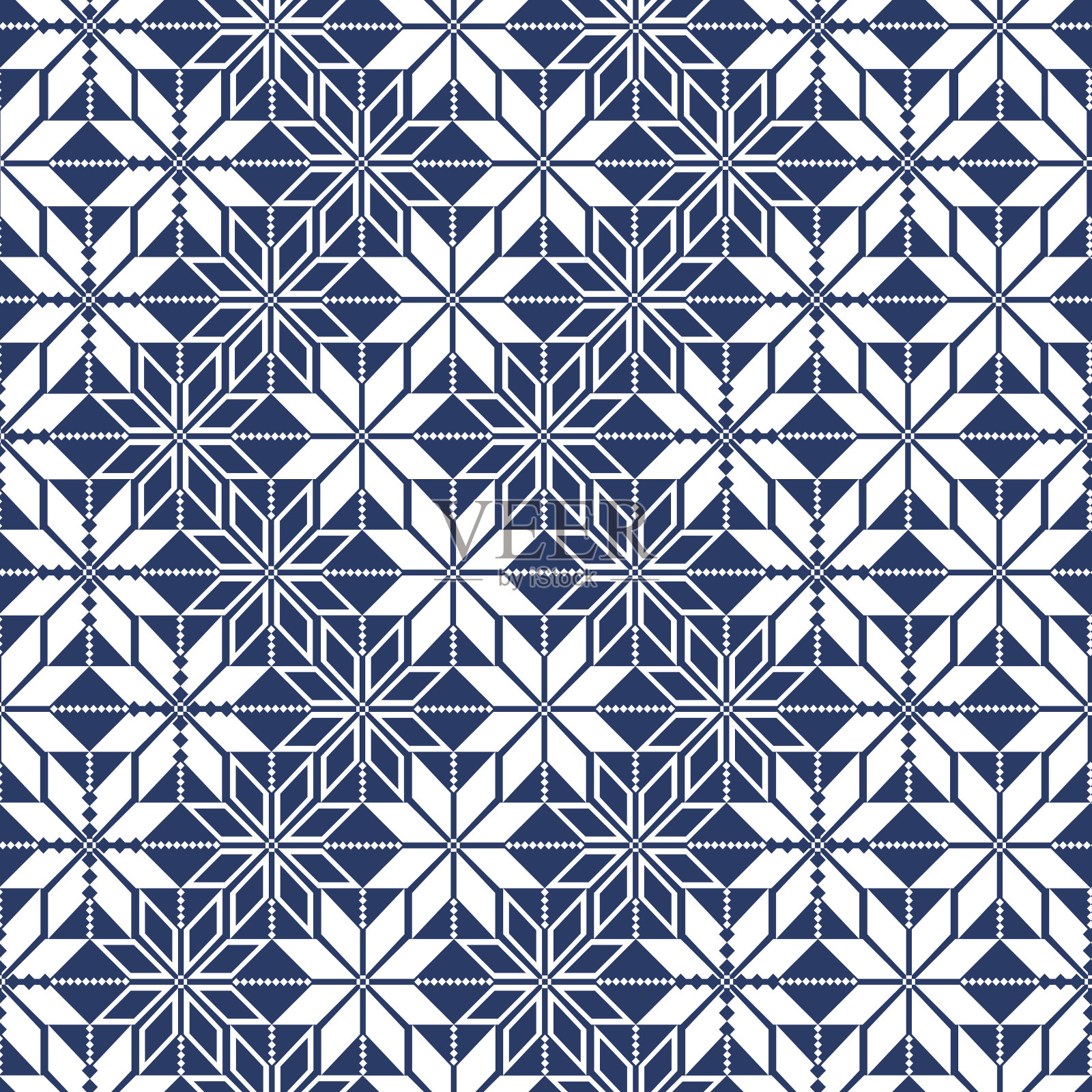 北欧的几何图案插画图片素材