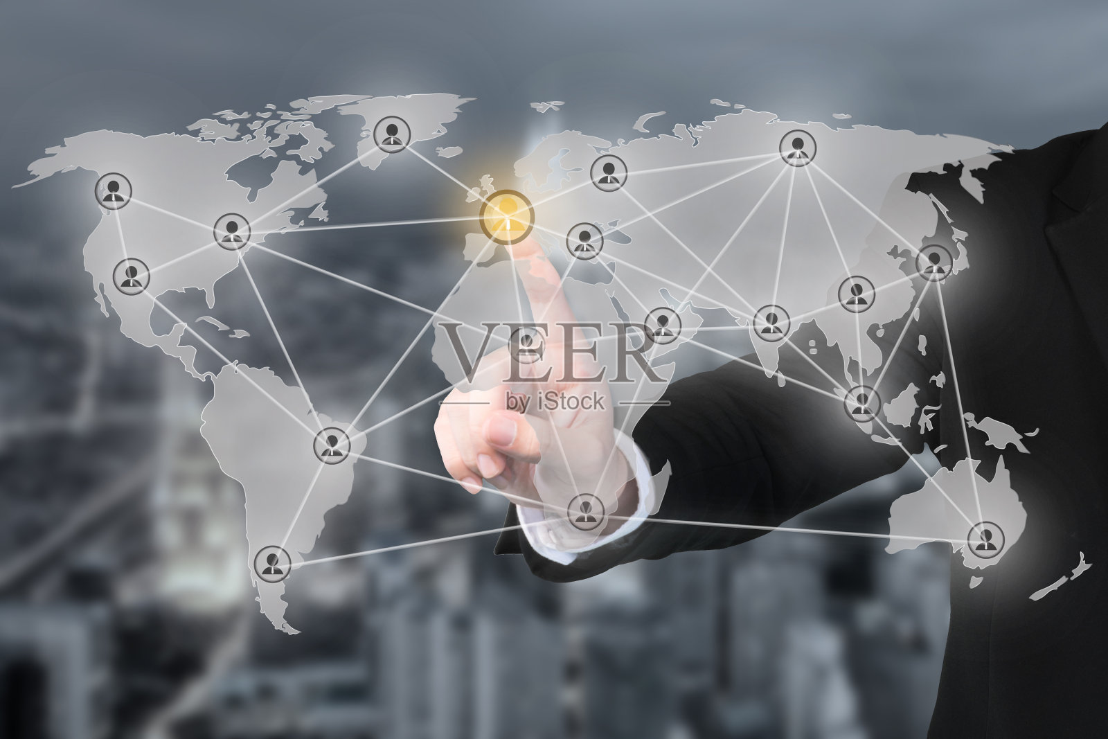 商人施压现代社会伙伴网络照片摄影图片