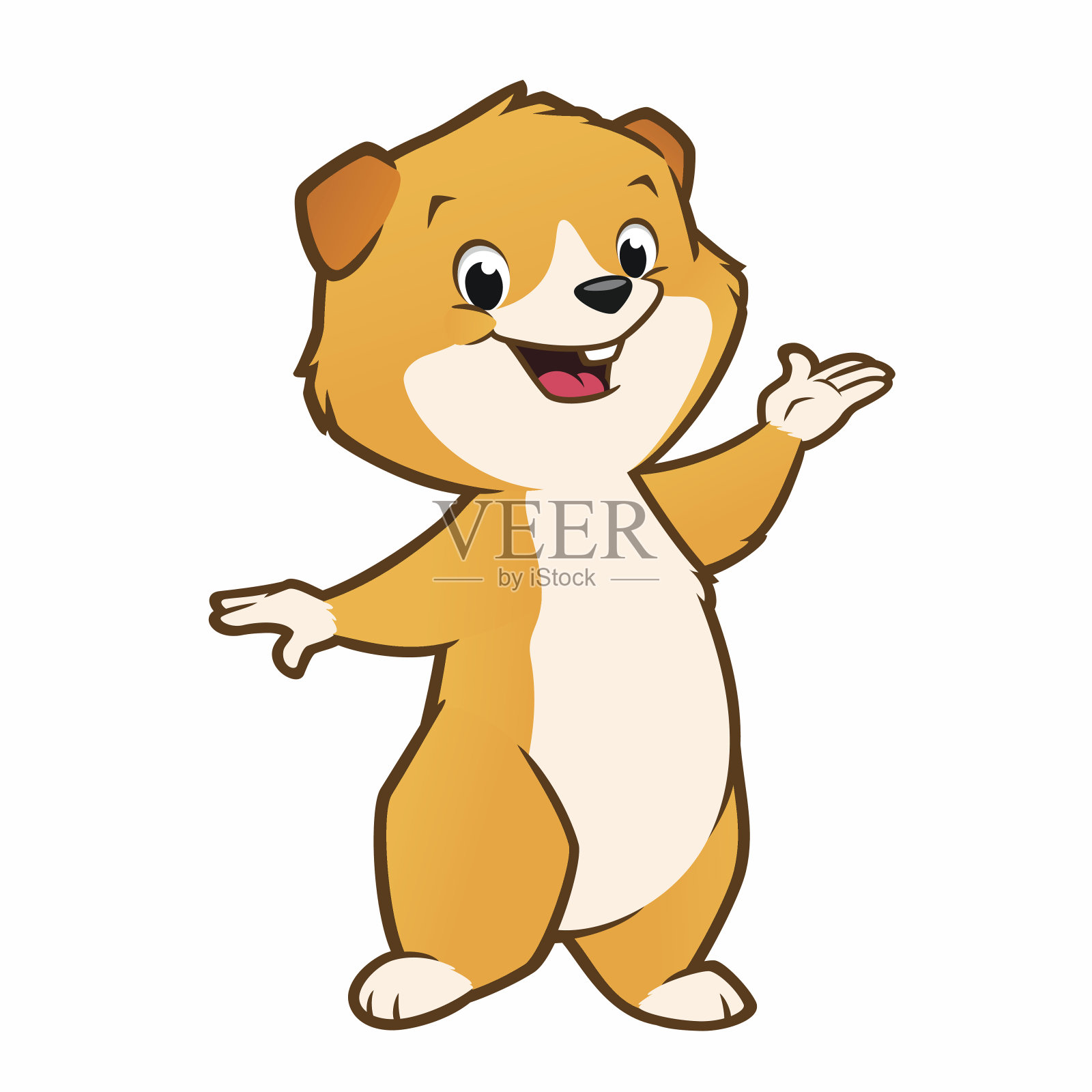 卡通豚鼠设计元素图片