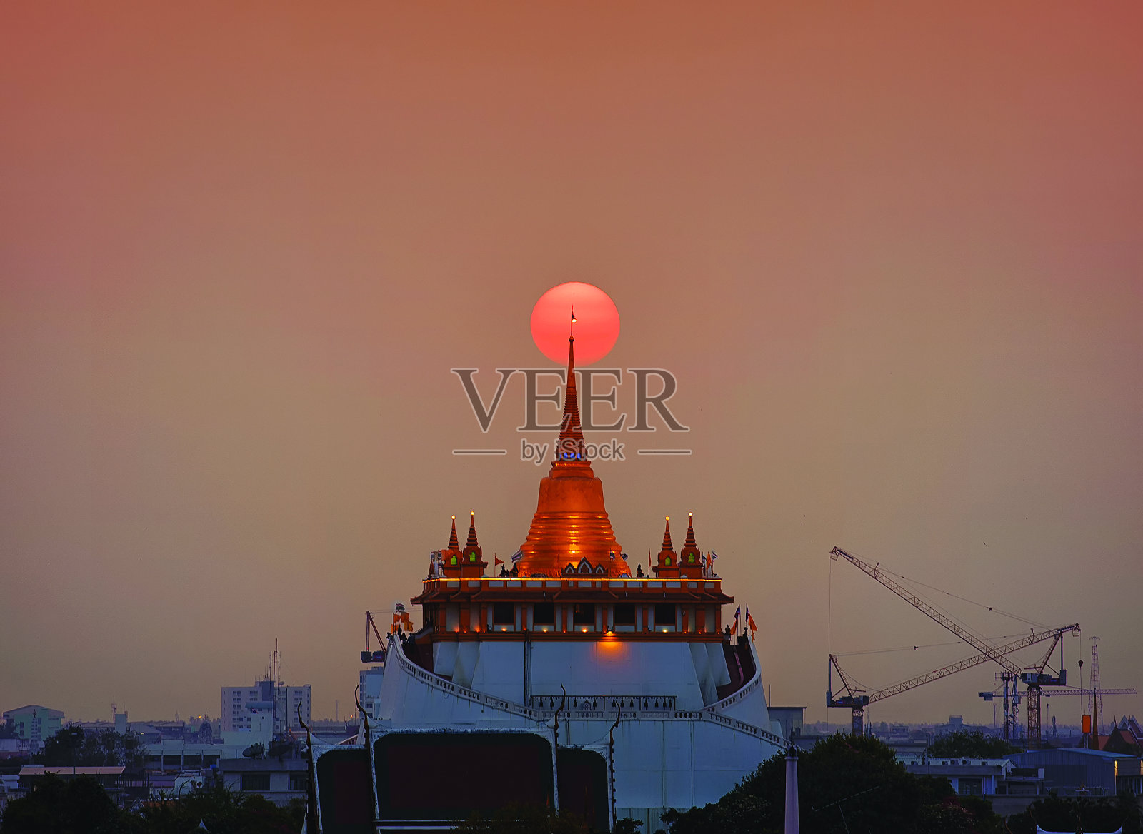 金山，泰国曼谷照片摄影图片