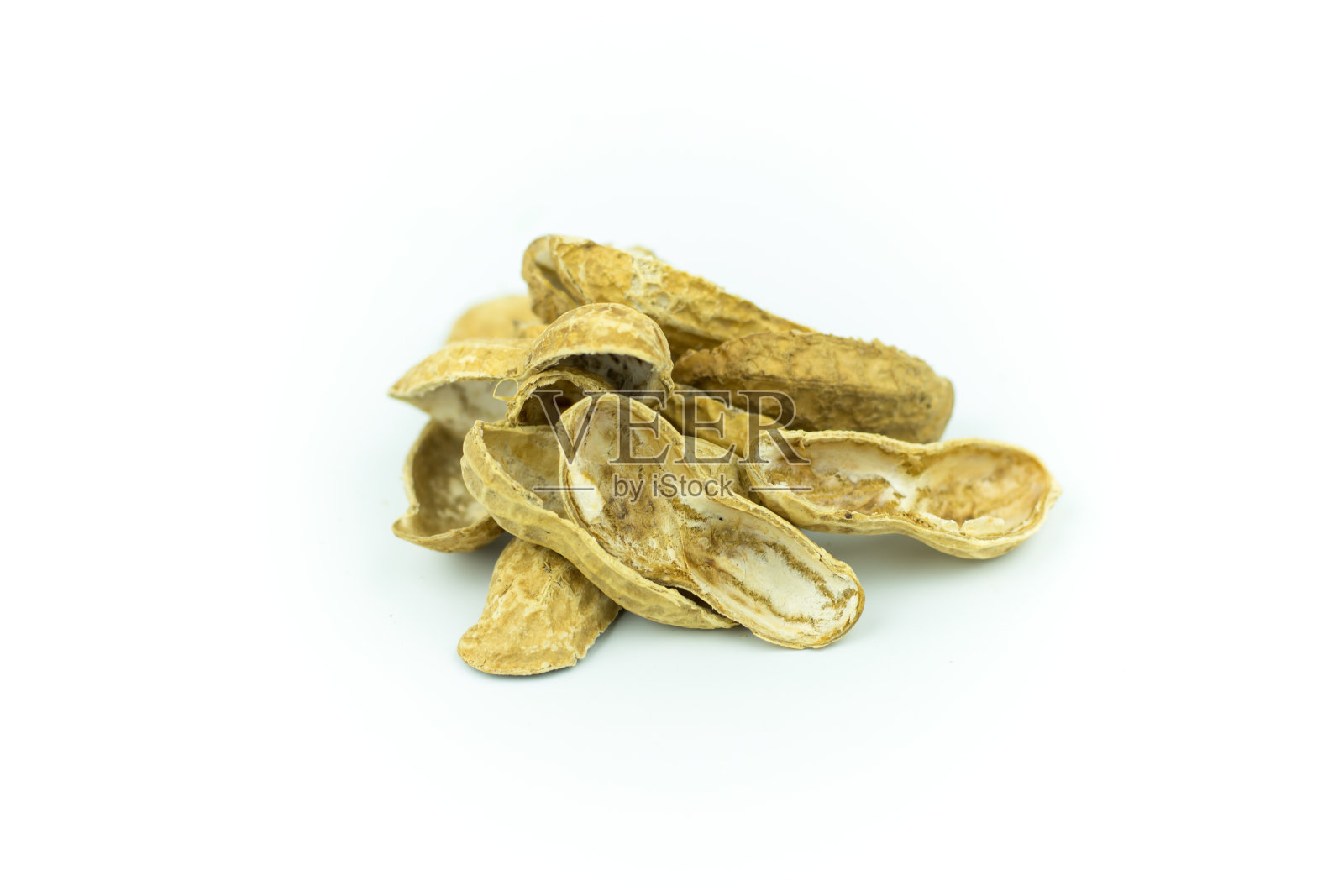 干花生孤立在白色照片摄影图片