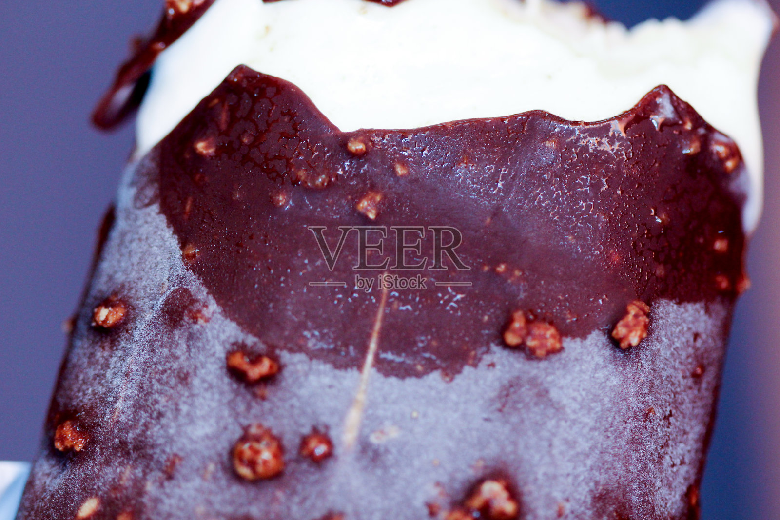 巧克力冰淇淋，微距镜头，照片摄影图片