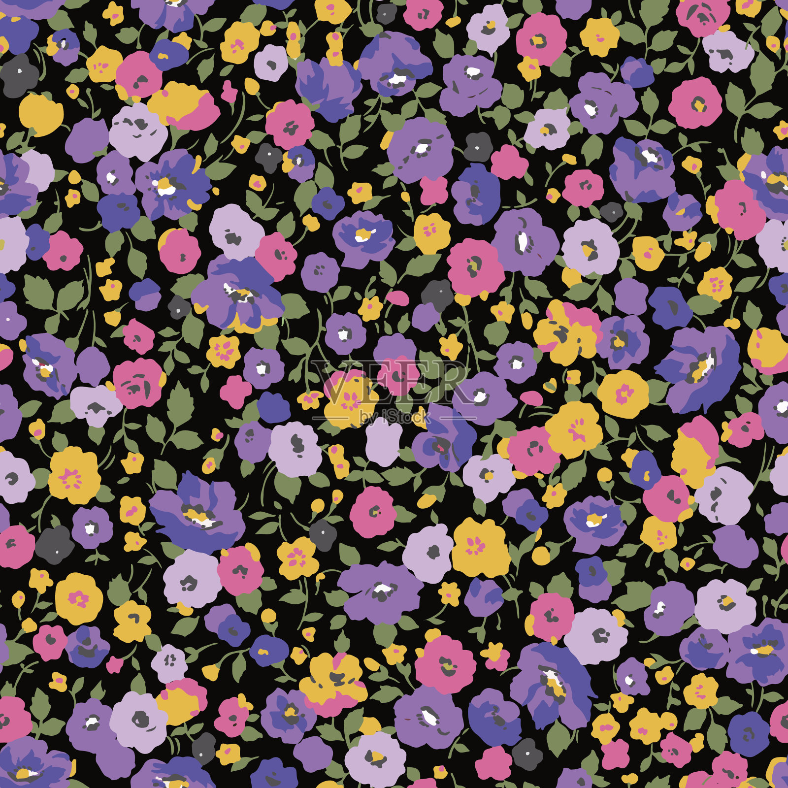 花图模式插画图片素材