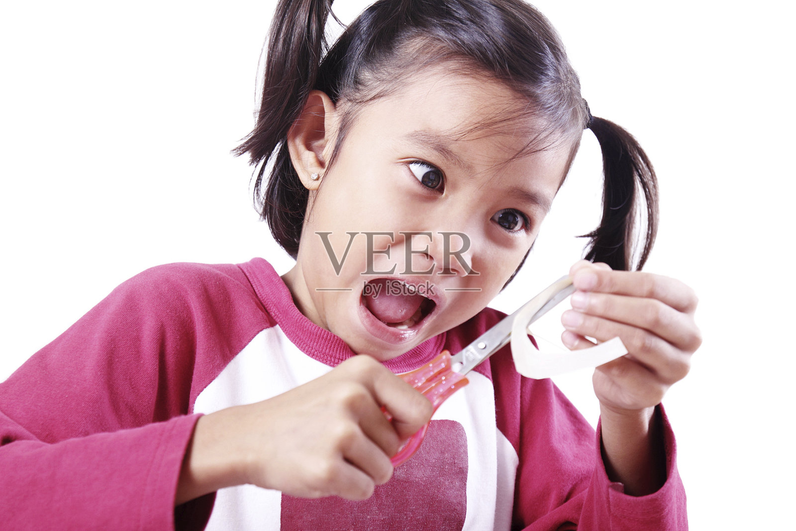 兴奋的女孩照片摄影图片