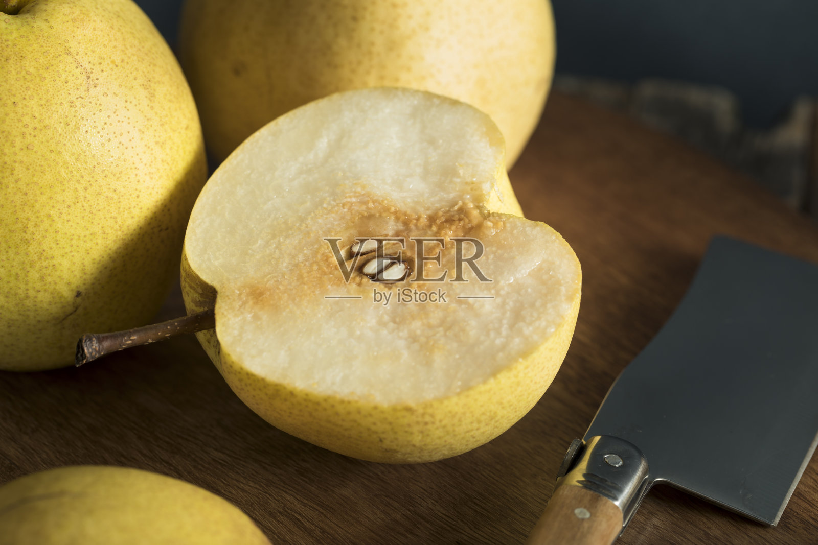 生黄色有机亚洲梨照片摄影图片