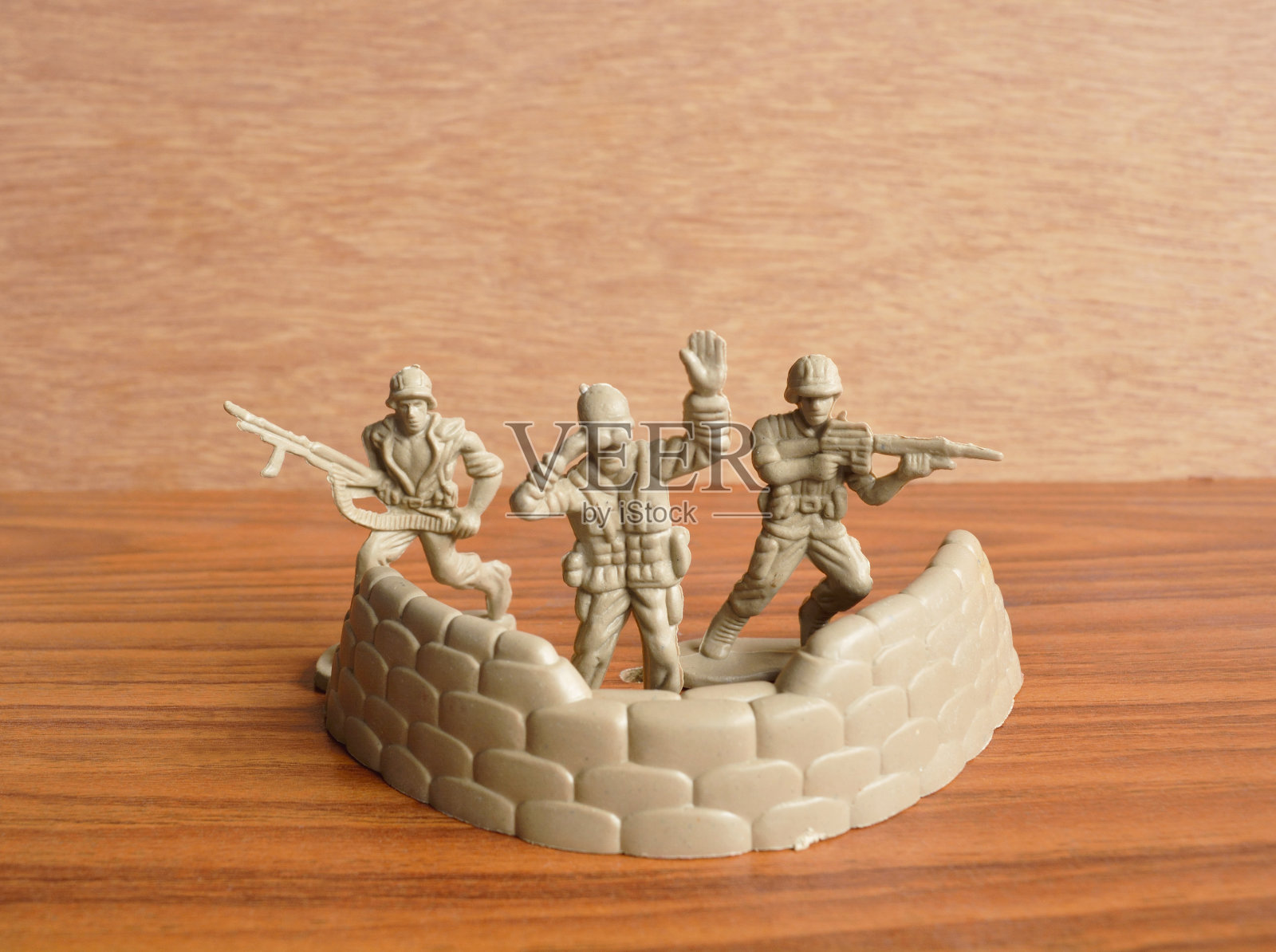 收集老式塑料士兵玩具照片摄影图片