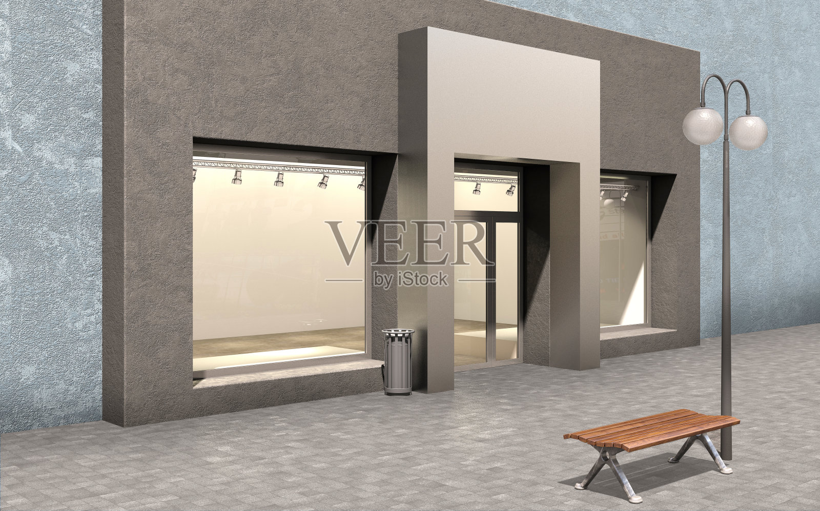 门面店;三维演示照片摄影图片