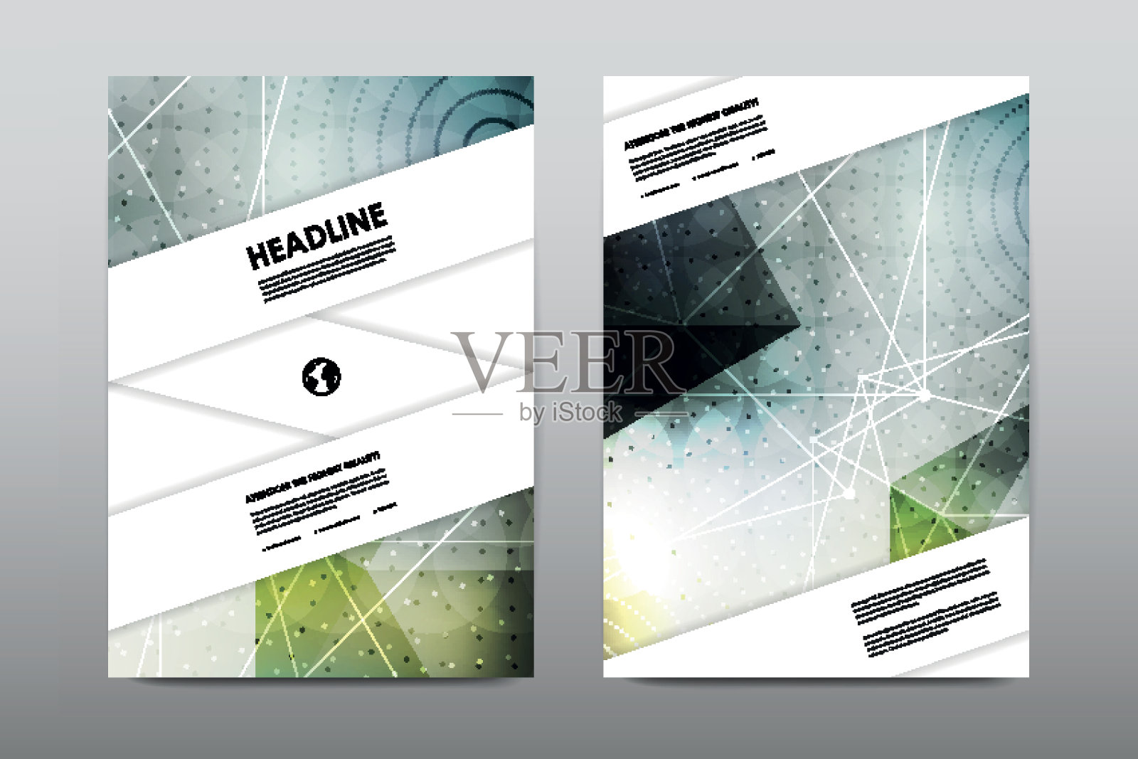 宣传册布局模板传单设计矢量，杂志小册子封面摘要插画图片素材