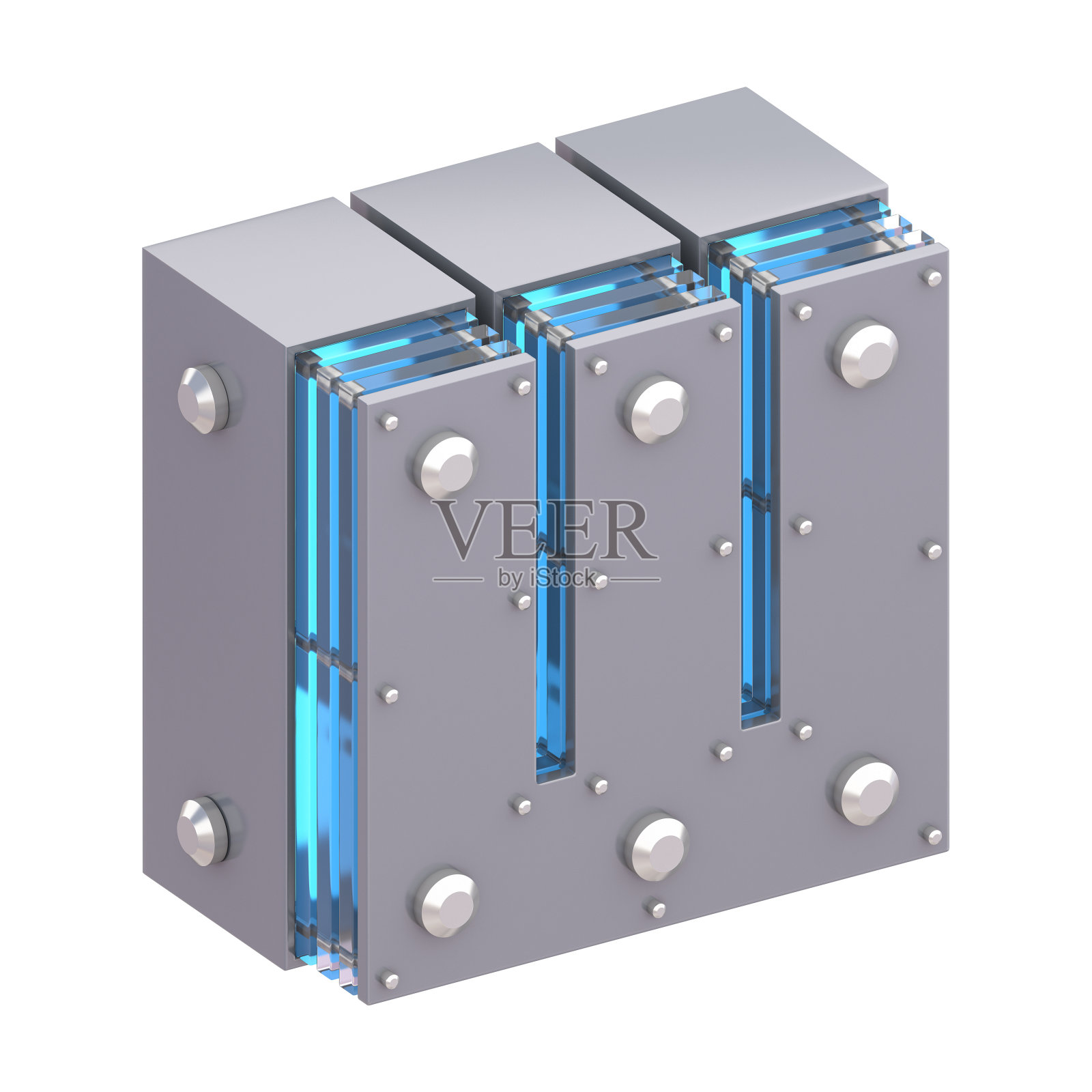 未来主义字体与蓝色灯光照片摄影图片