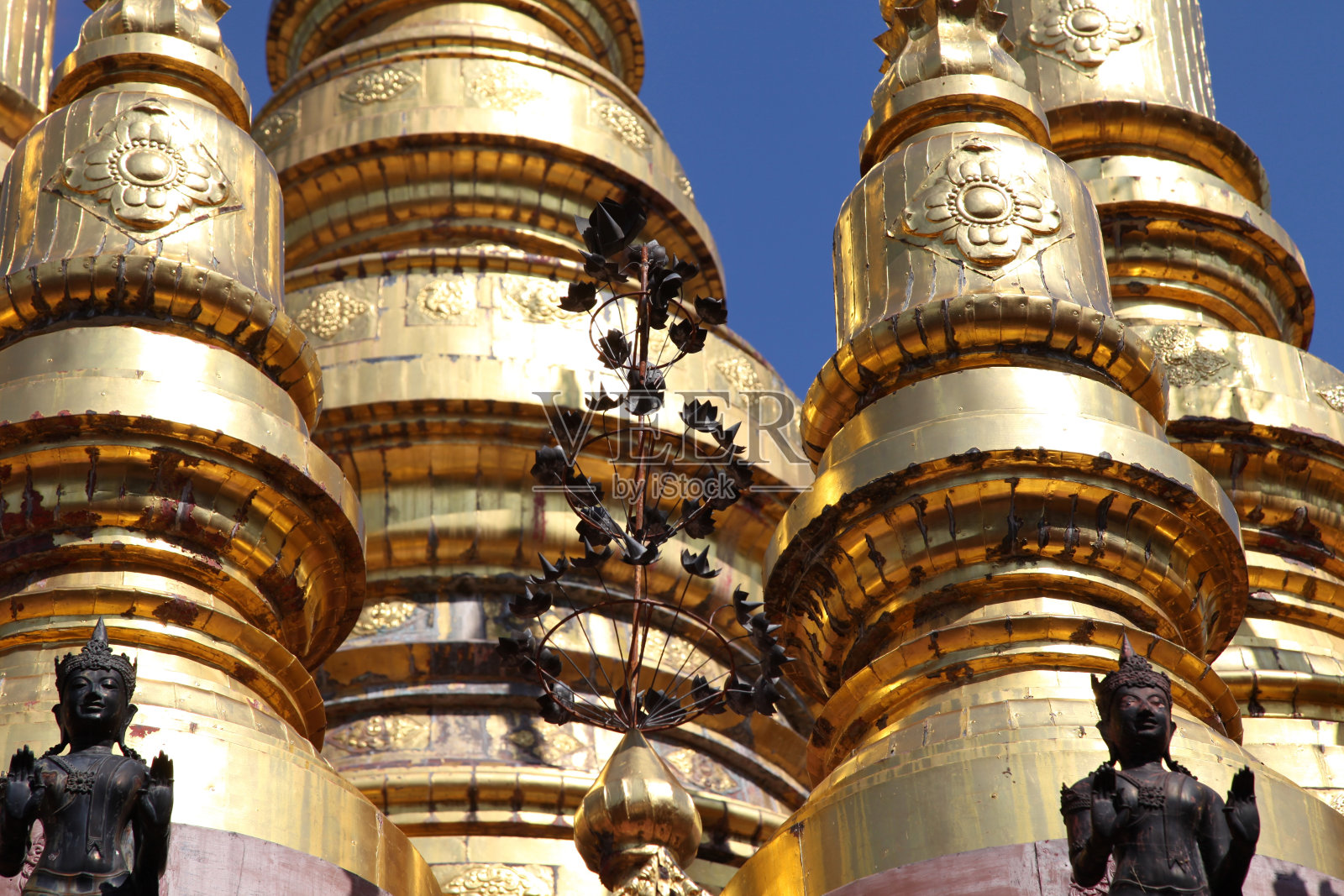 雕塑，建筑和佛教的象征，泰国照片摄影图片