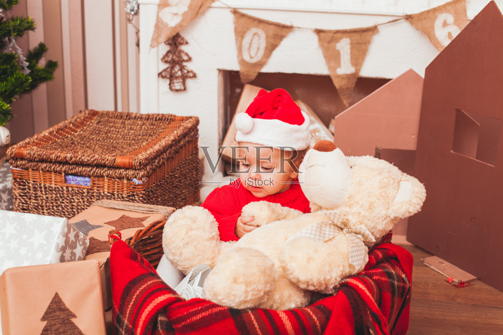 喜庆的圣诞装饰照片摄影图片