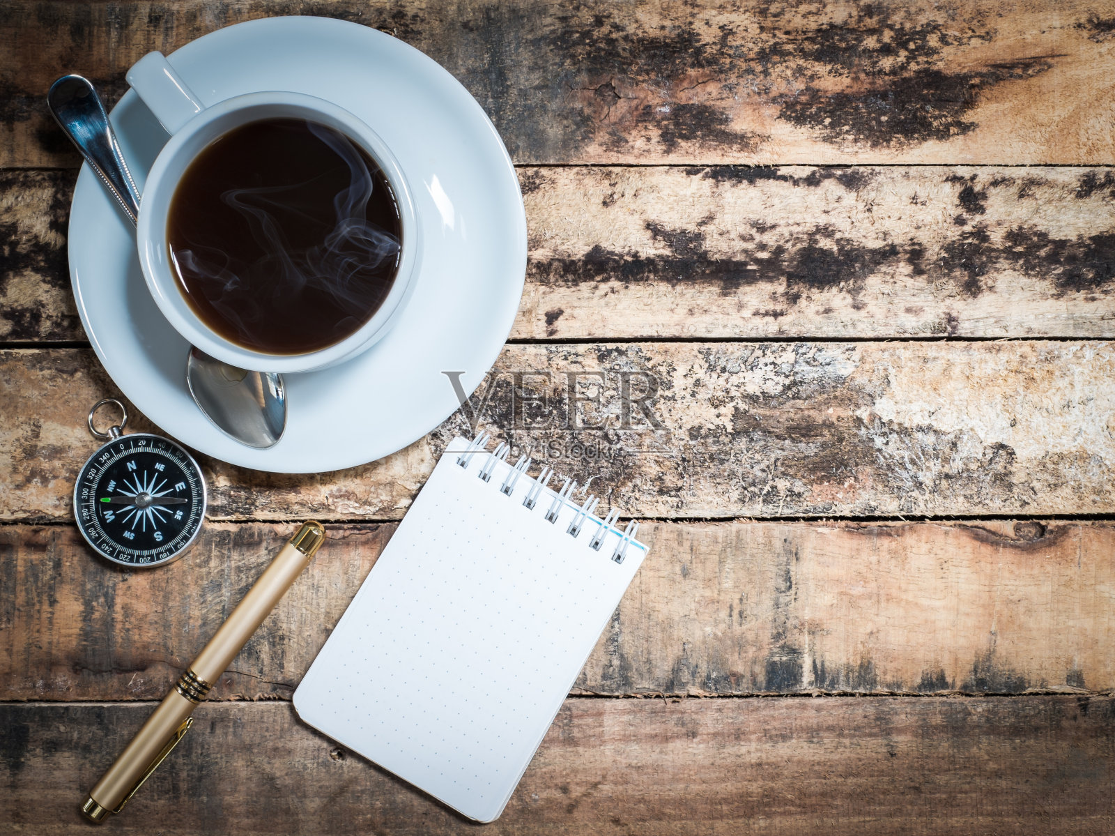 旅行设备和咖啡照片摄影图片