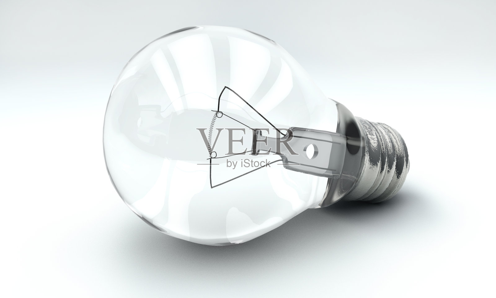 高质量的灯泡与阴影3d渲染照片摄影图片