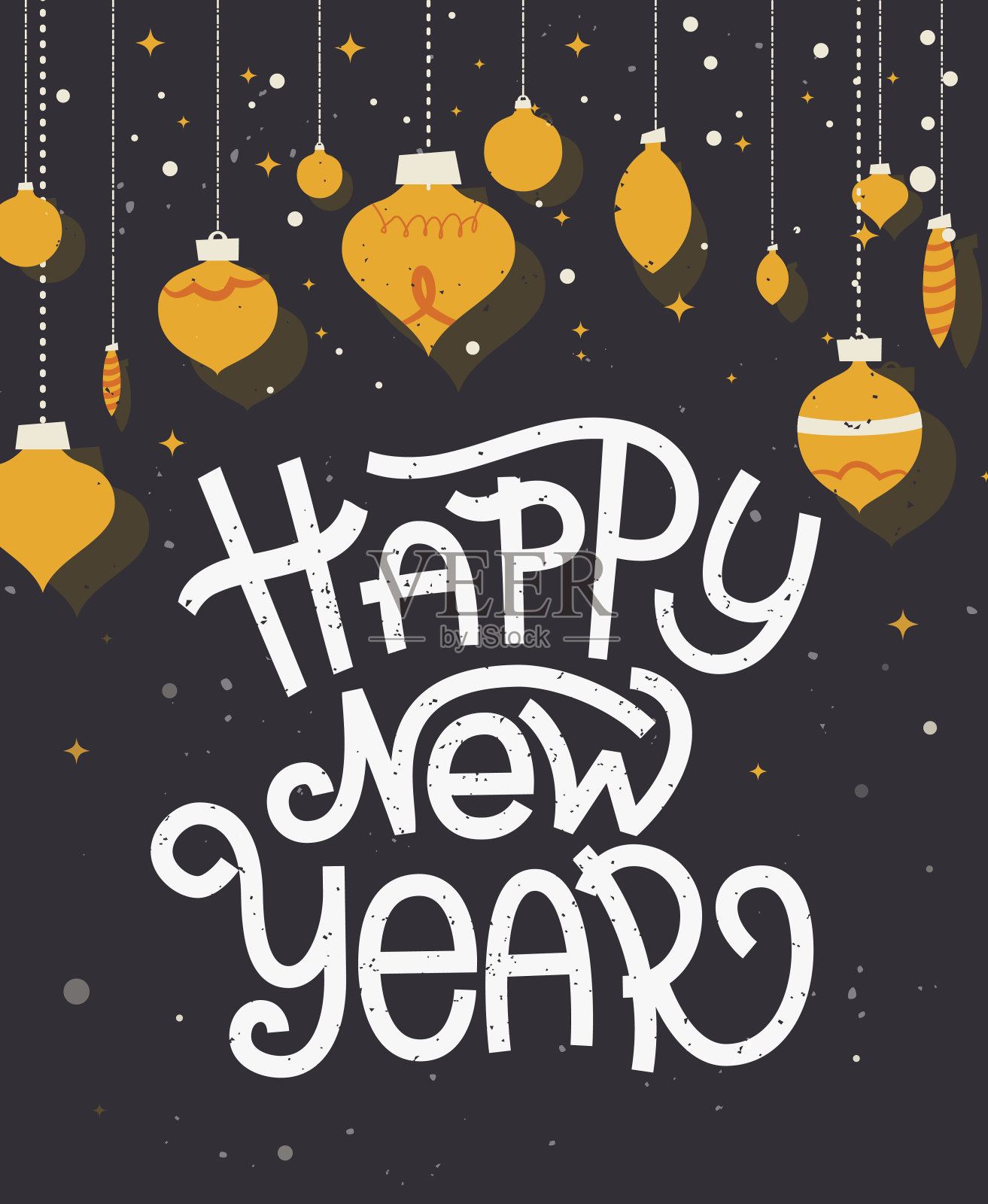 新年祝福字装饰。排版问候ca插画图片素材