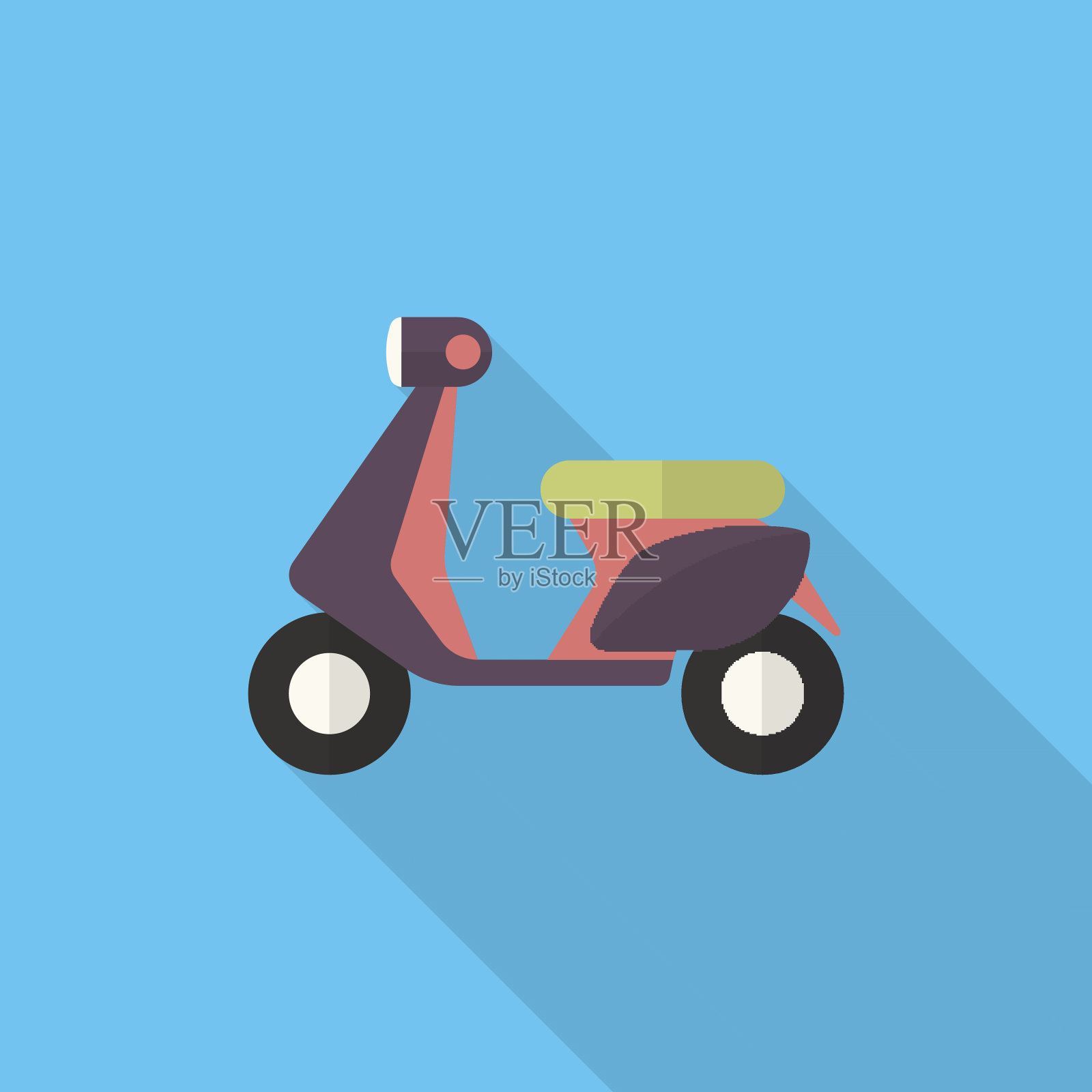 摩托车图标插画图片素材