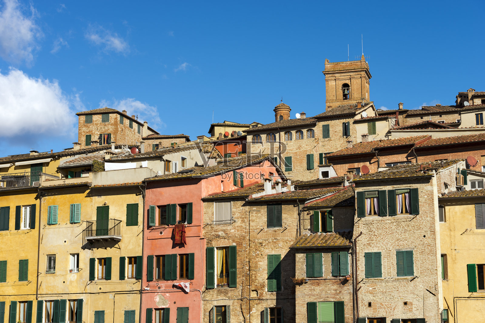 意大利锡耶纳托斯卡纳-老房子照片摄影图片