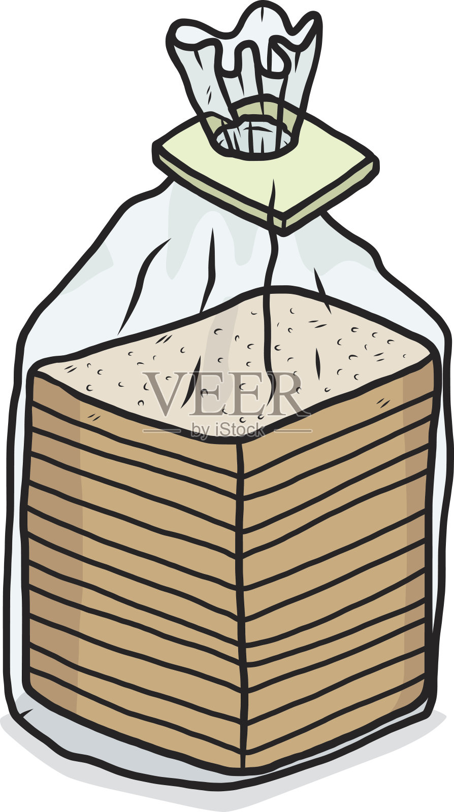 面包包装插画图片素材