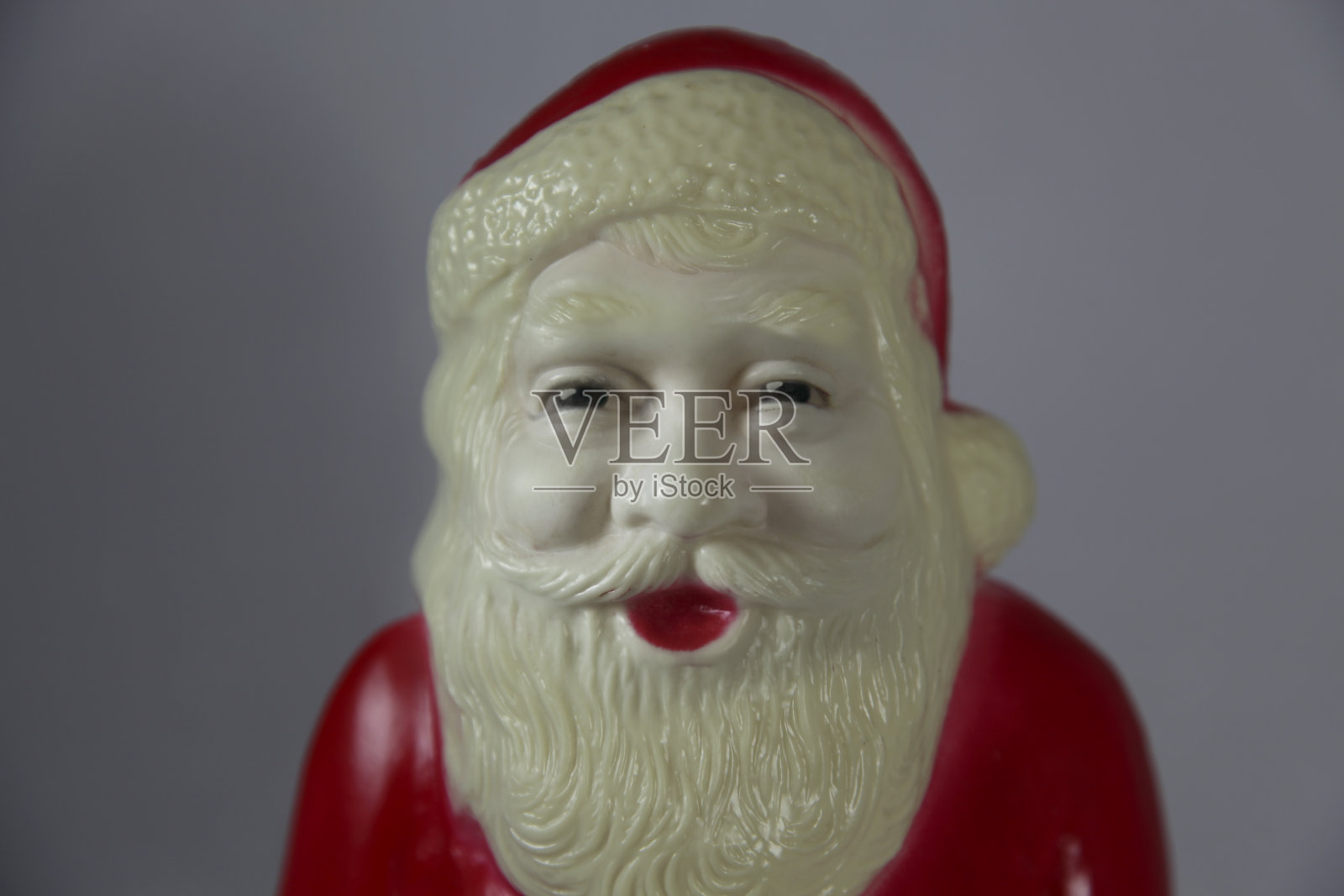 老式塑料圣诞老人装饰照片摄影图片