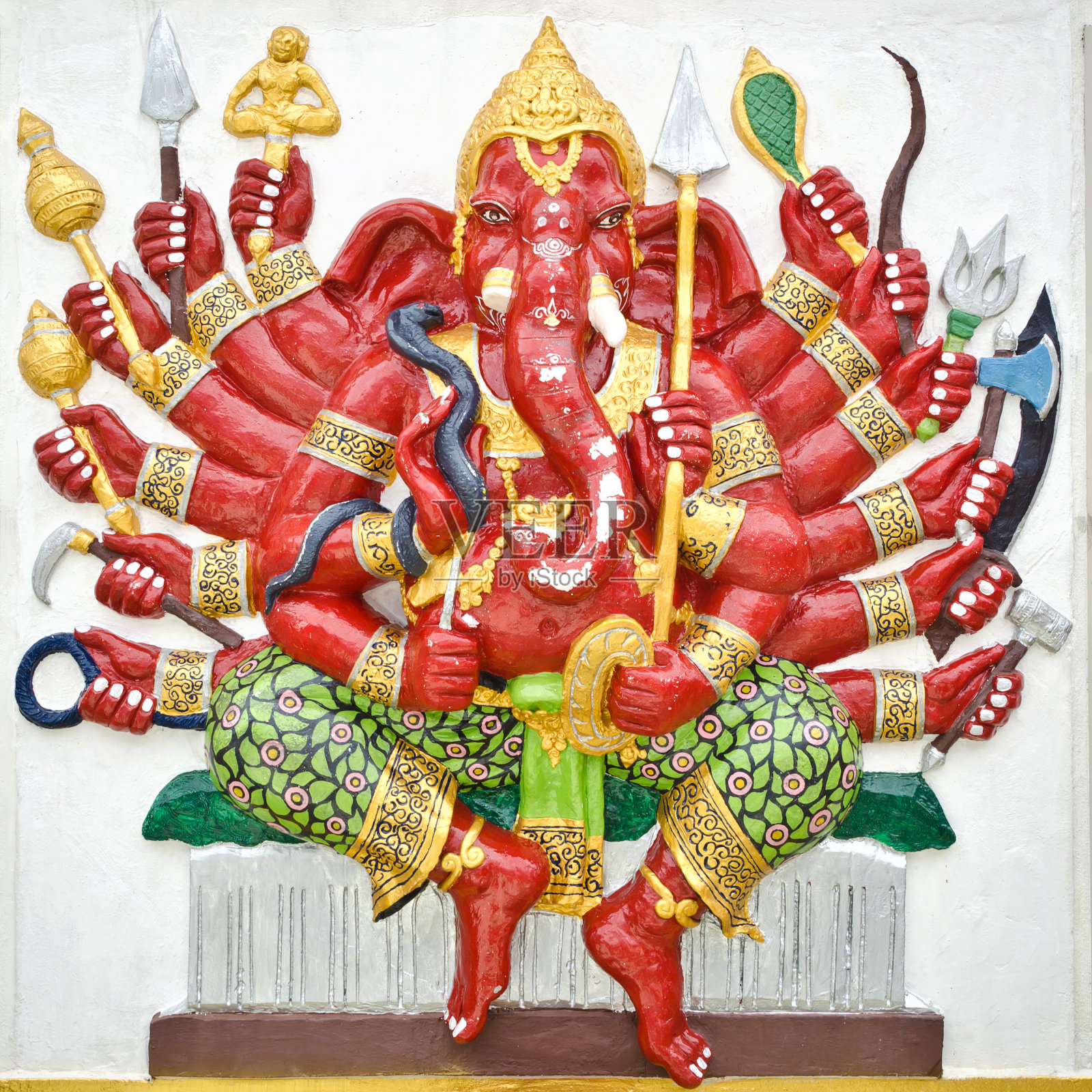 印度甘尼萨，成功之神照片摄影图片