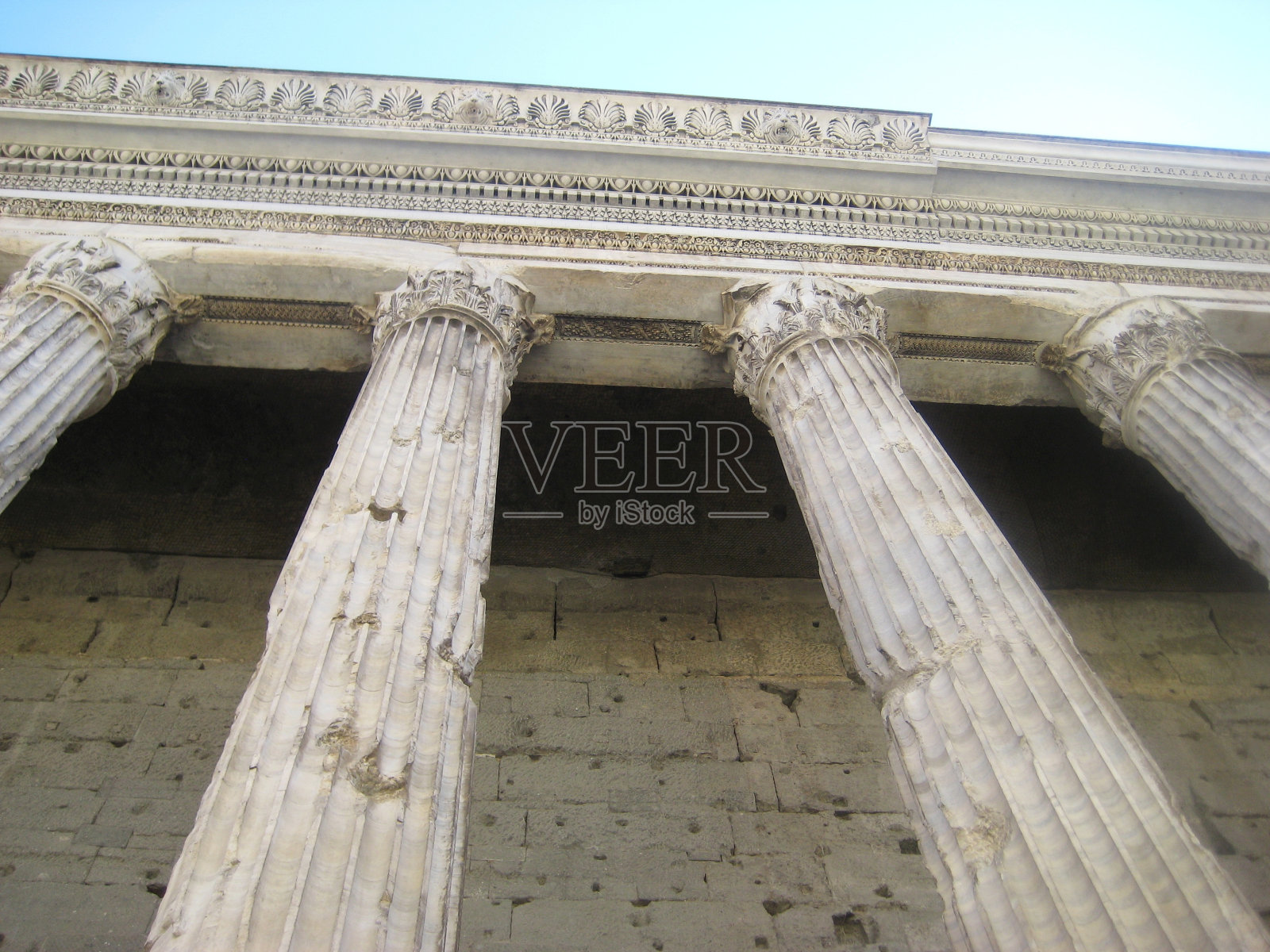 古罗马万神殿的圆柱照片摄影图片